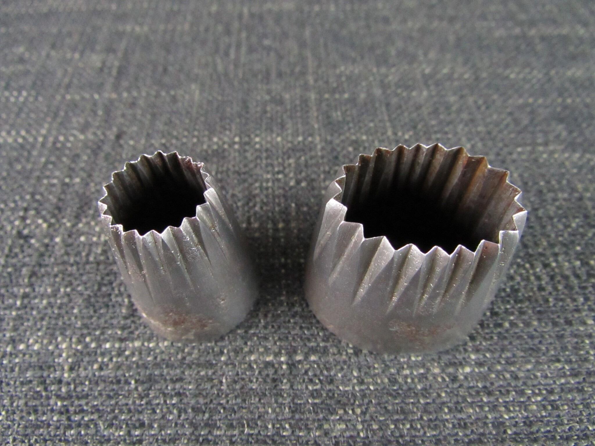 2 Vintage Leather Cutting Dies or Punches - Rosettes