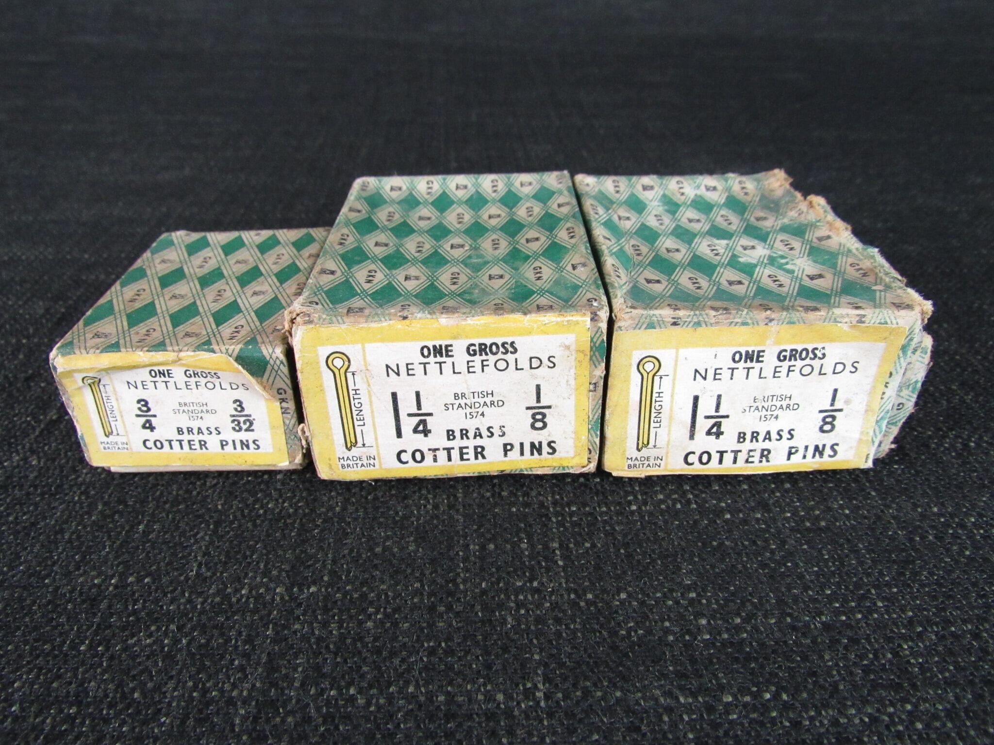 NETTLEFOLDS Brass Cotter Pins