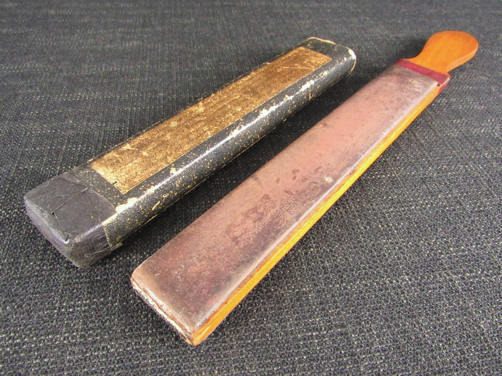 The Cushion Convex Strop - Razor Strop on Wooden Paddle