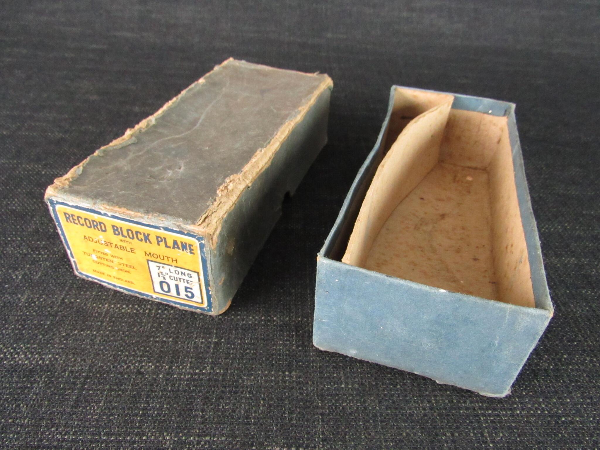 RECORD 015 Block Plane