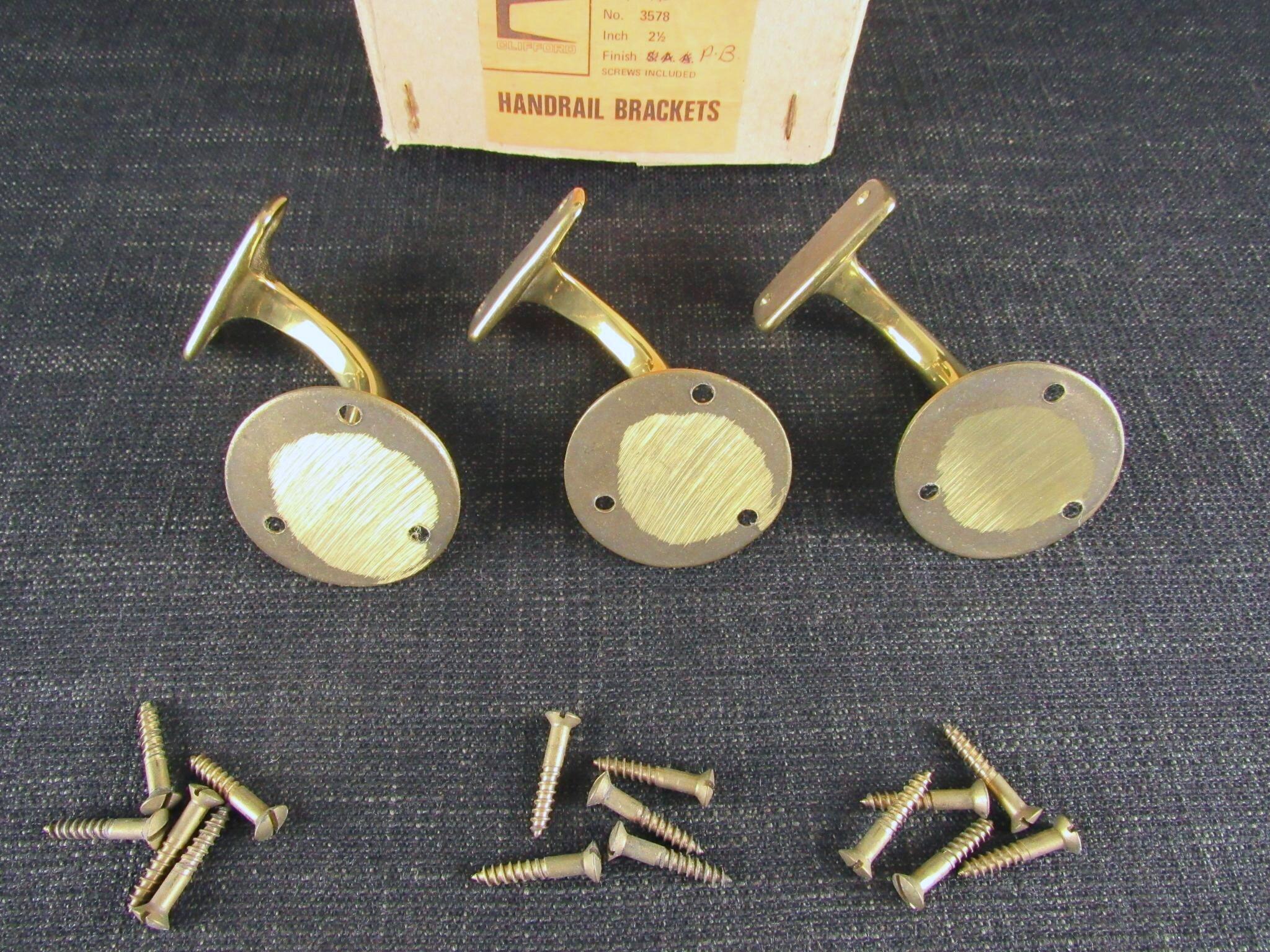 CLIFFORD Brass Handrail Brackets