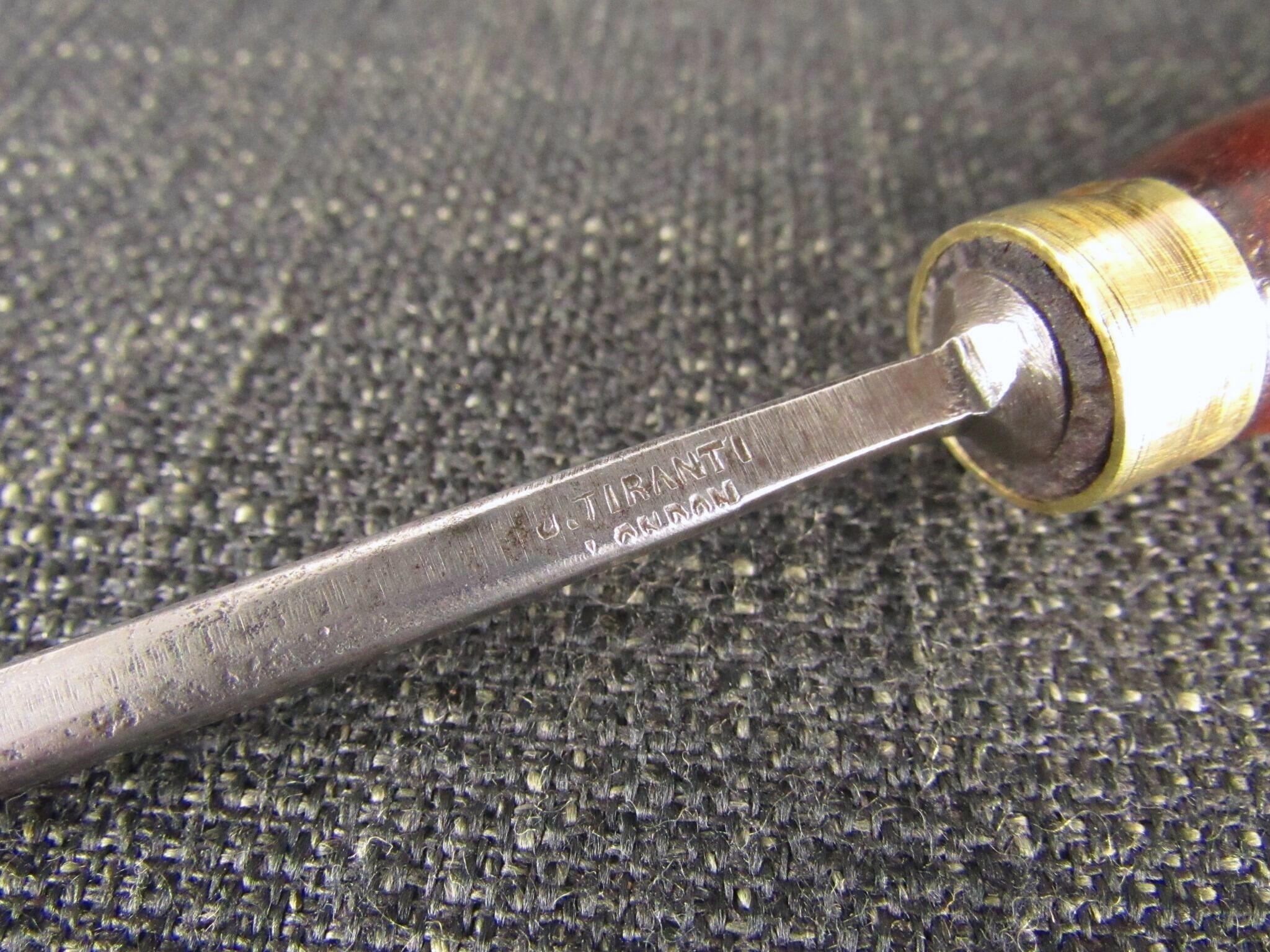 J TIRANTI No.6 Straight Carving Gouge - 3/16 inch