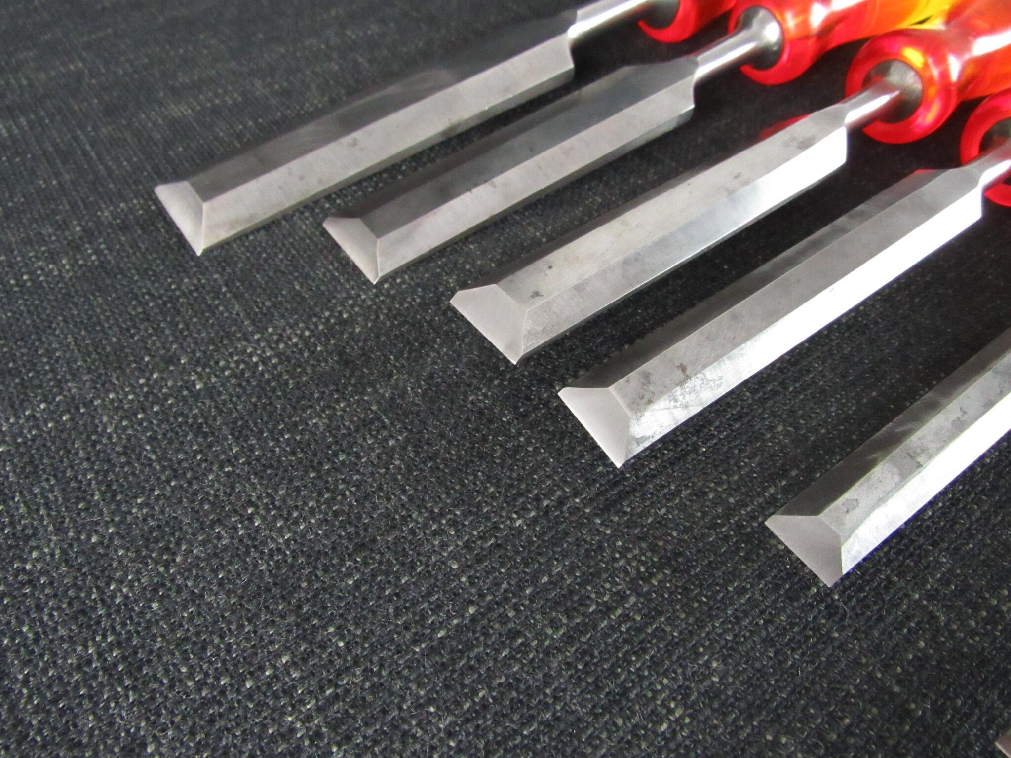 Graduated Set of 10 MARPLES Splitproof Bevel Edge Chisels