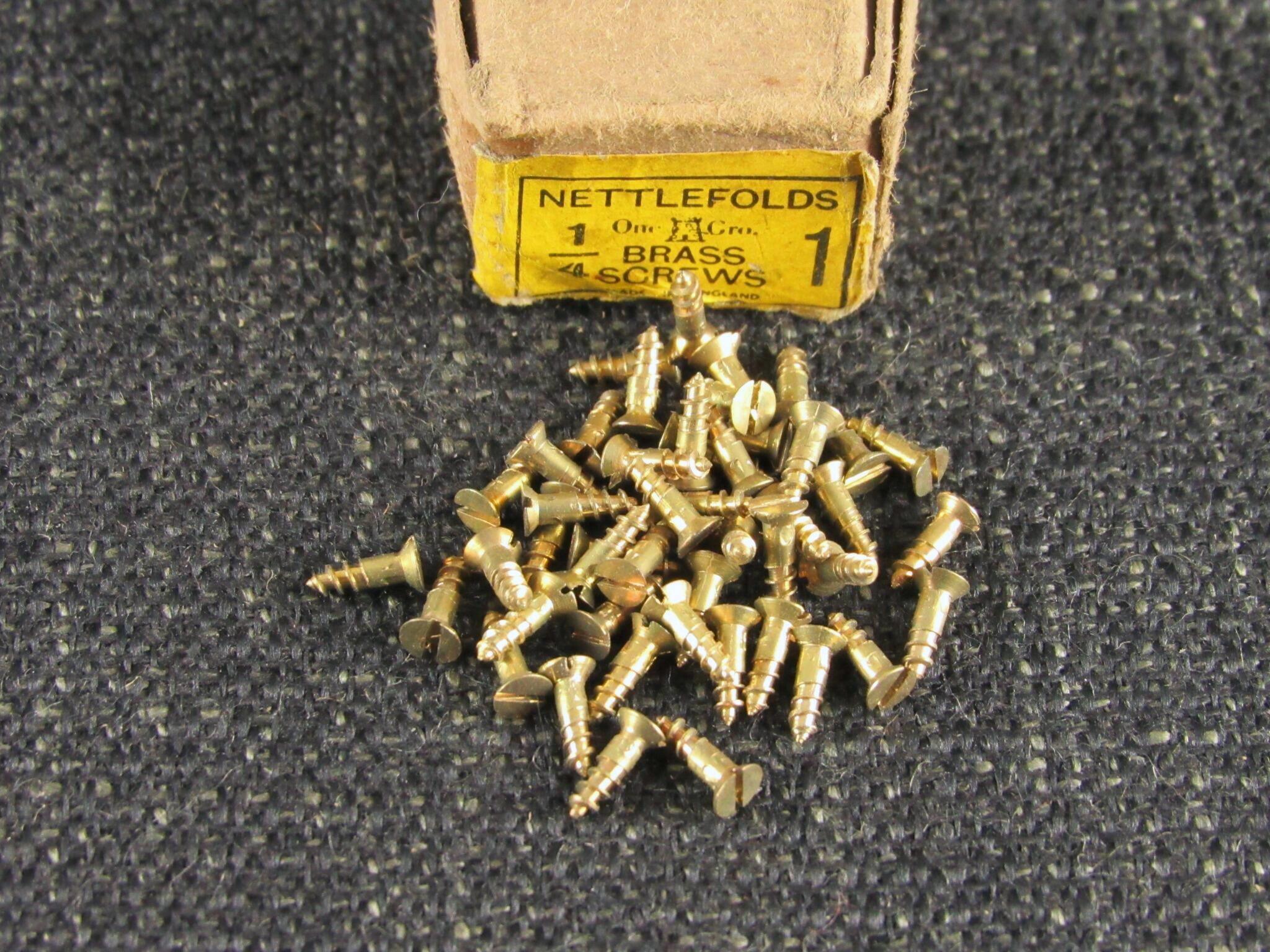 1 x 1/4 Brass CSK Screws
