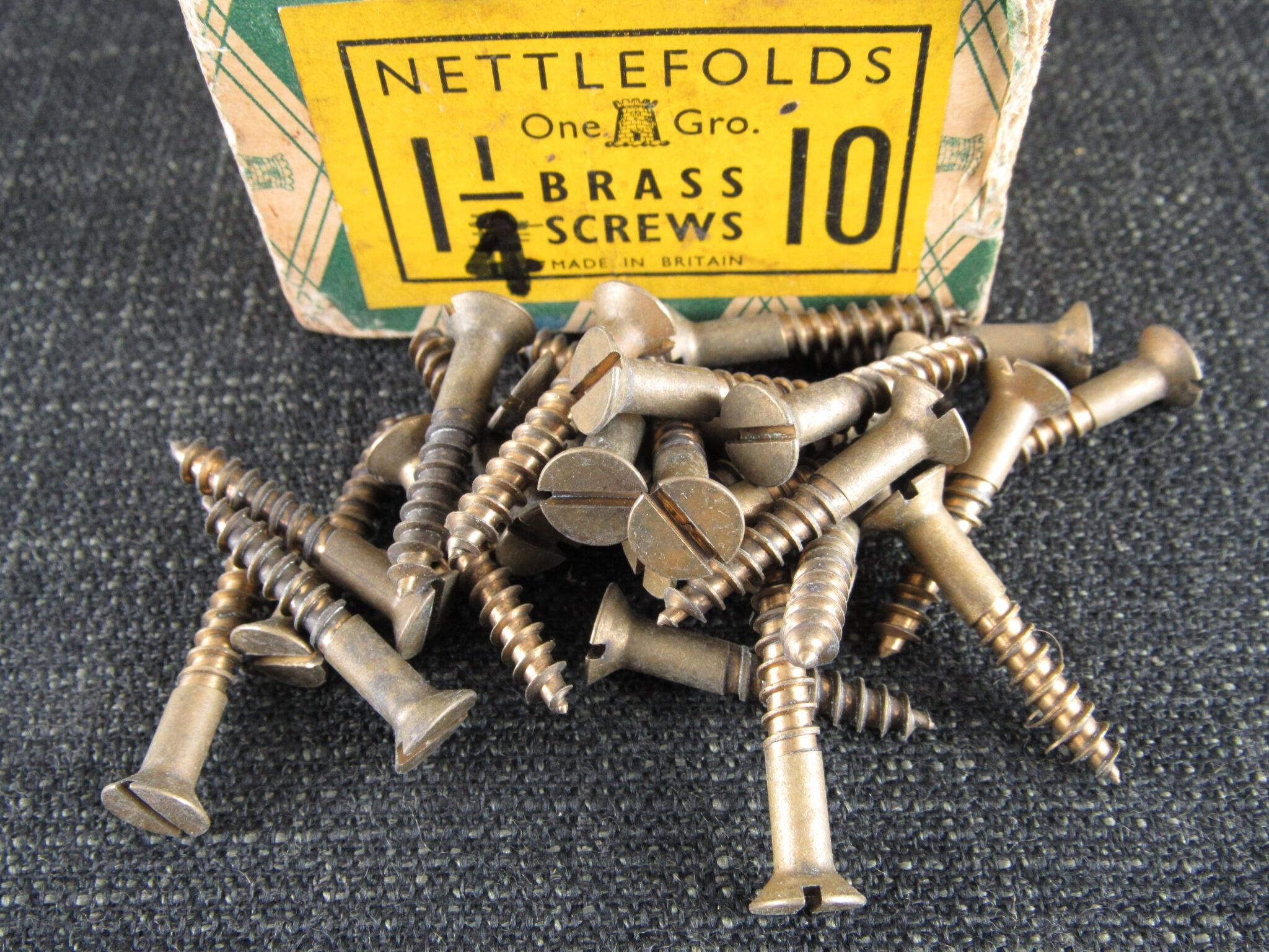 10 x 1 1/4 Brass CSK