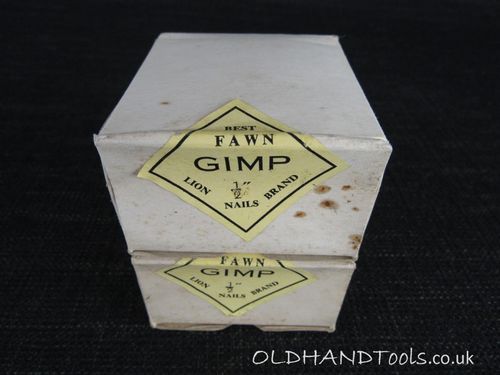 2 Boxes of Vintage LION Brand Gimp Pins - 1/2 inch Fawn