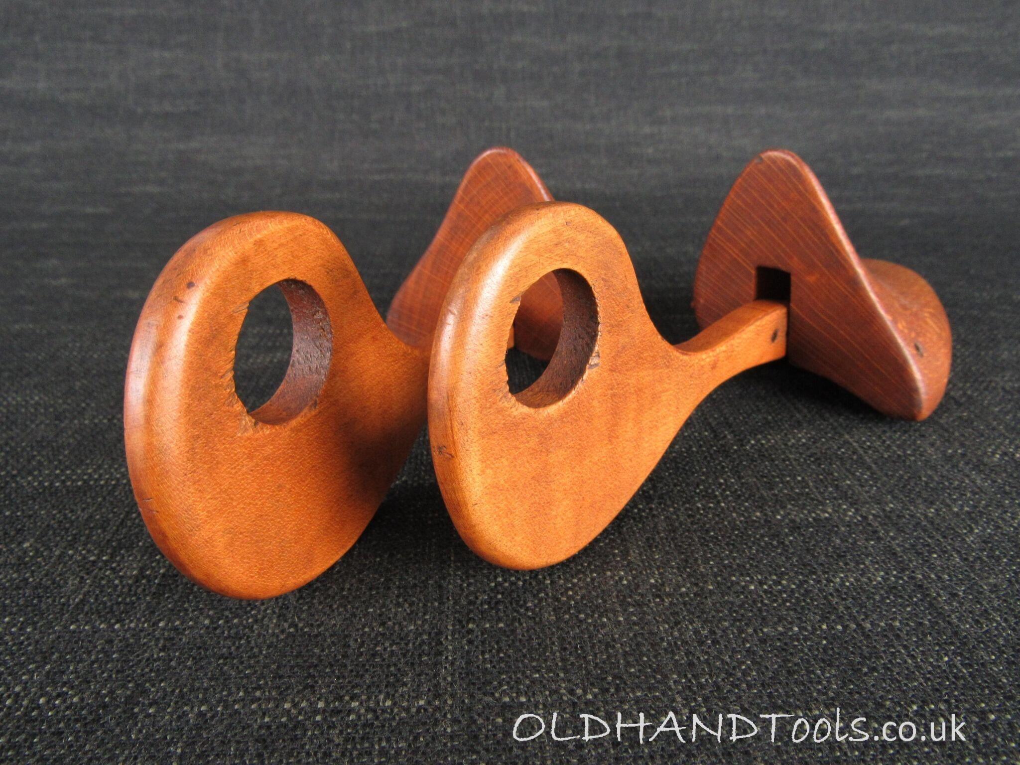 Pair of Unusual Wooden Shoe Trees or Keepers - Shoe Lasts