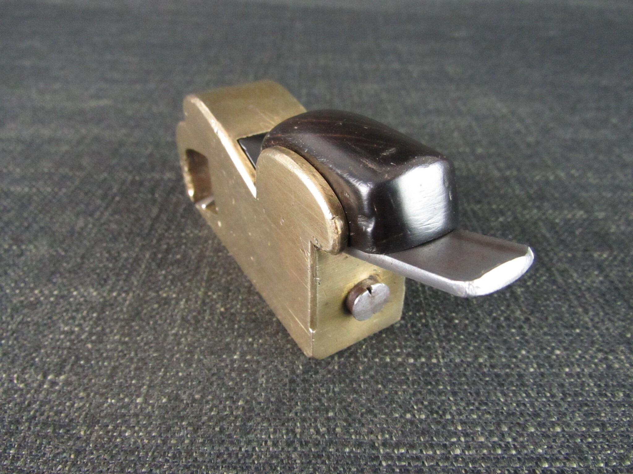 Brass or Gunmetal Bullnose Plane with Ebony Wedge