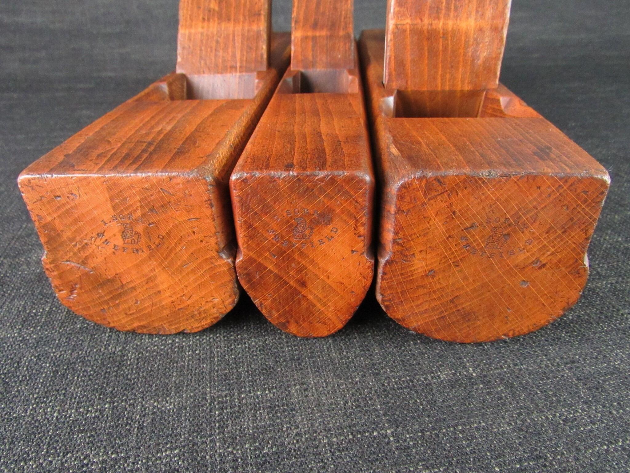 Rare Set of 3 SORBY Gutter Planes