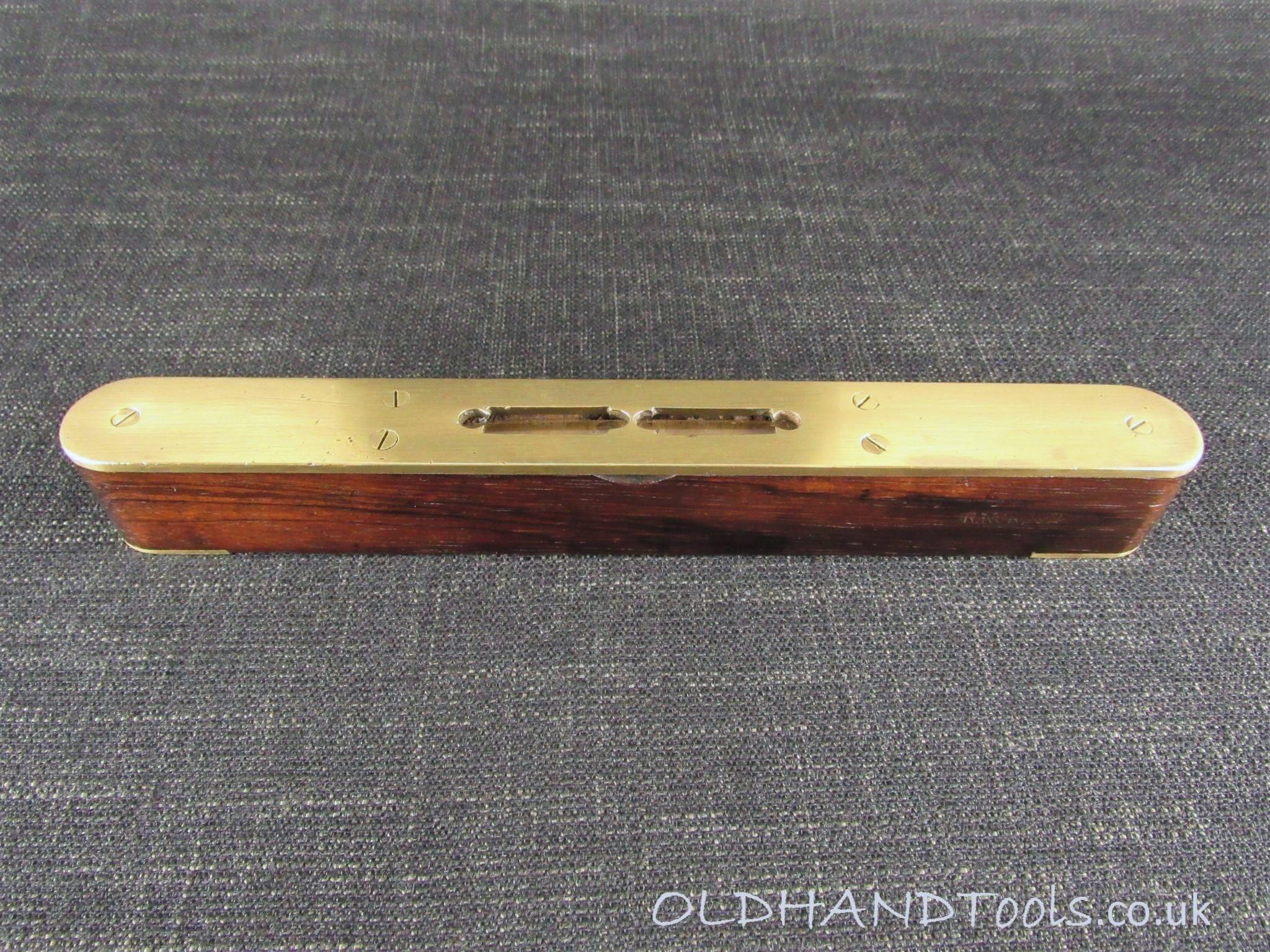 Brass Plated Rosewood Spirit Level