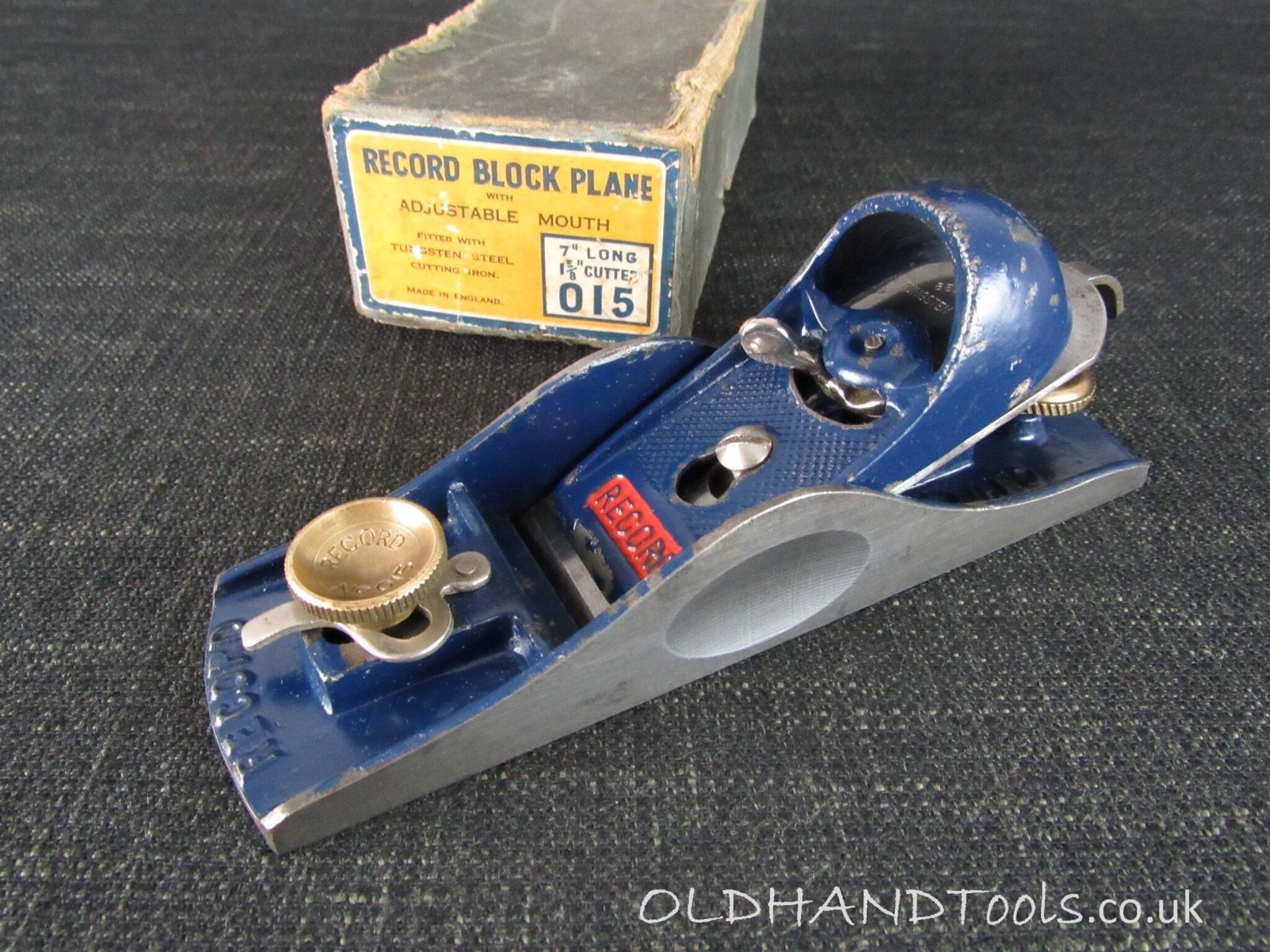 RECORD 015 Block Plane