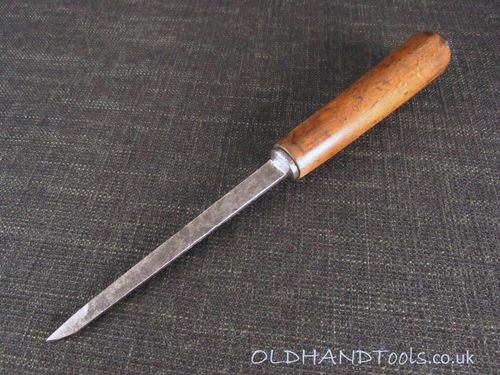 Early GREEN Mortice Chisel - 1/8 inch - Pig Sticker - for restoration