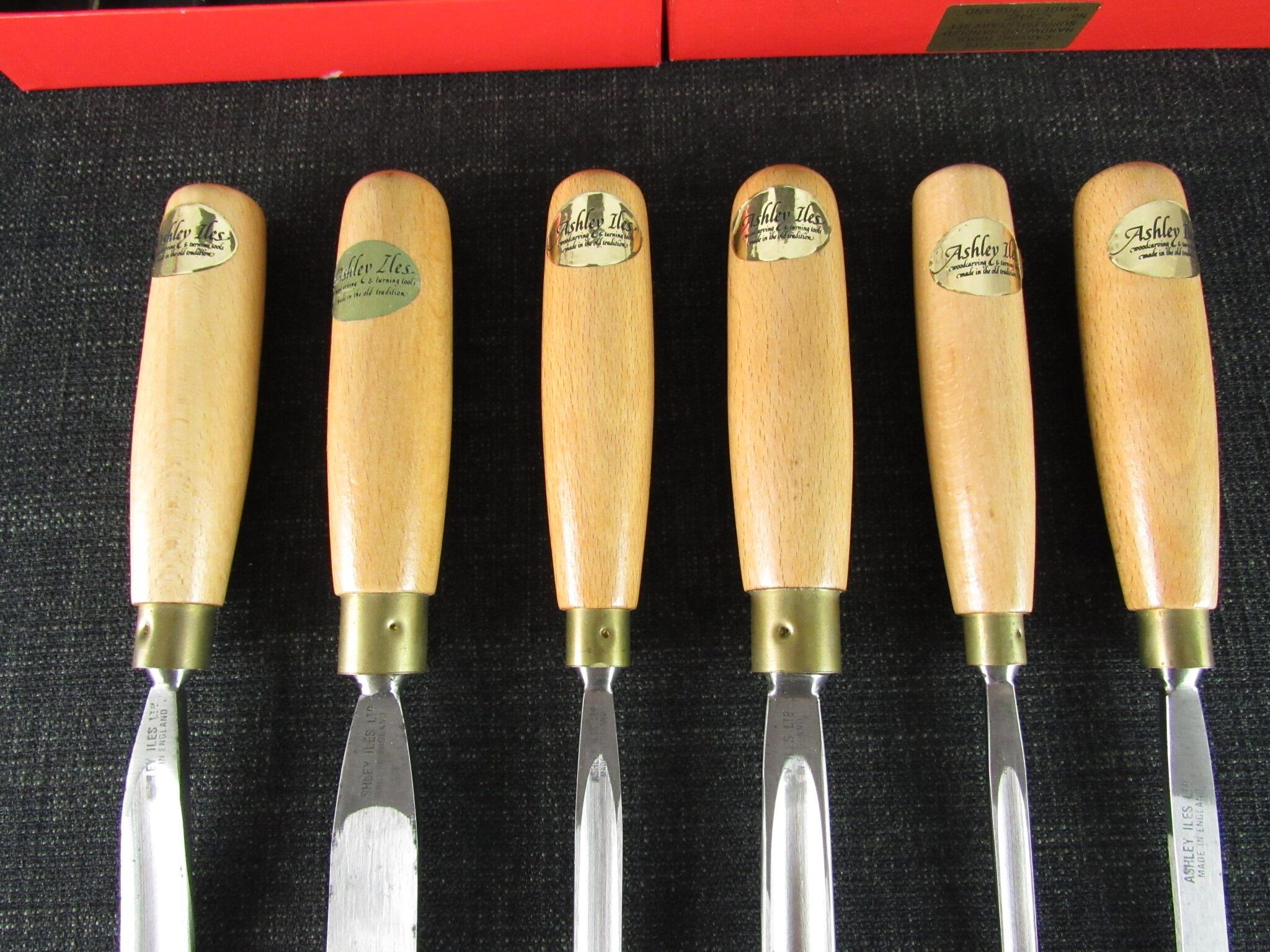 ASHLEY ILES Supplementary Set 1 of 6 Carving Tools - Unused