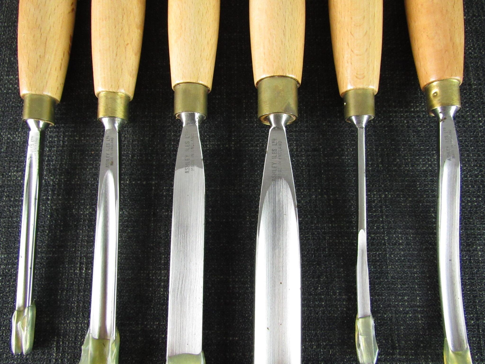 ASHLEY ILES Supplementary Set 3 of 6 Carving Tools - Unused