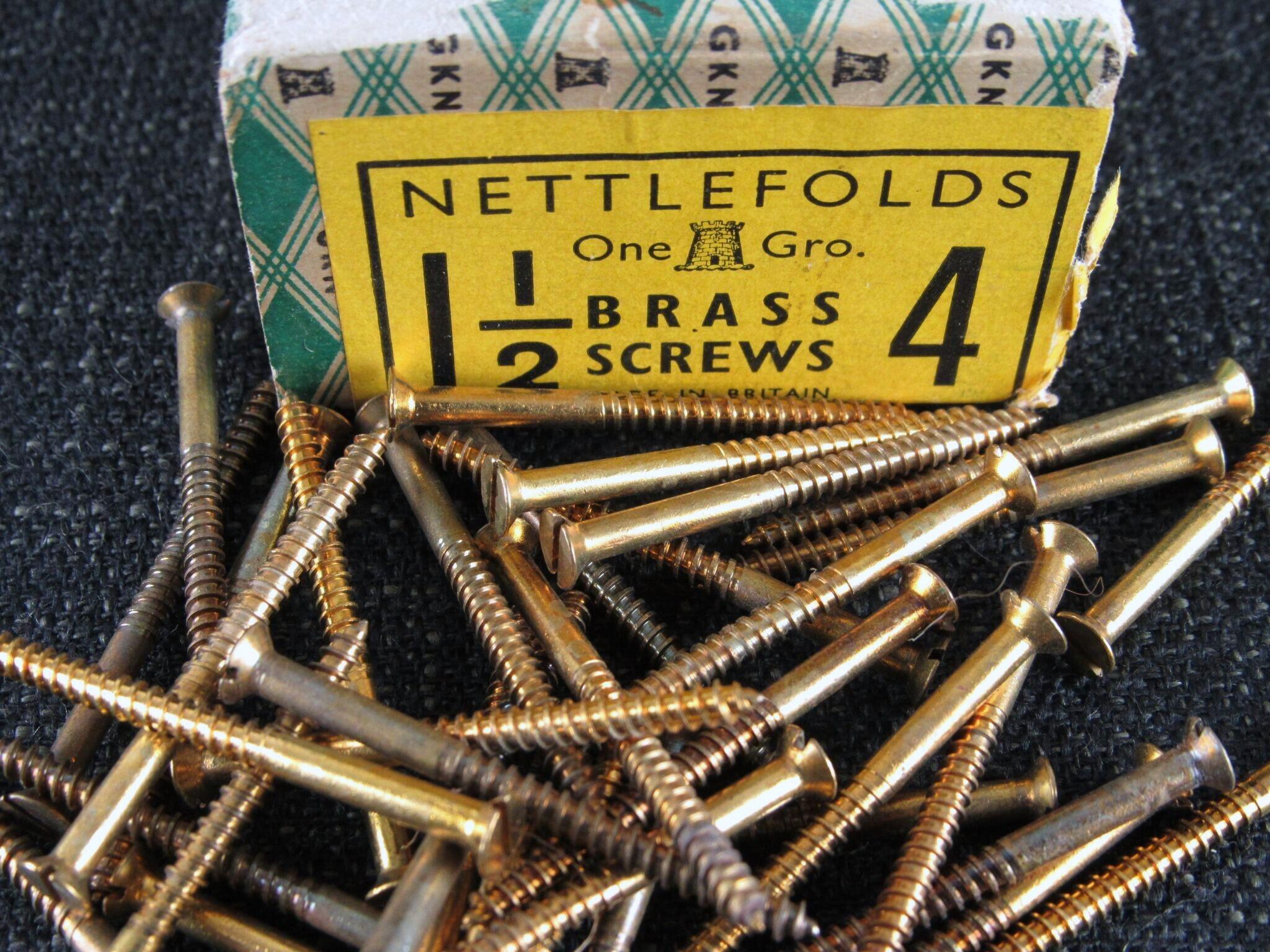 4 x 1 1/2 Brass CSK
