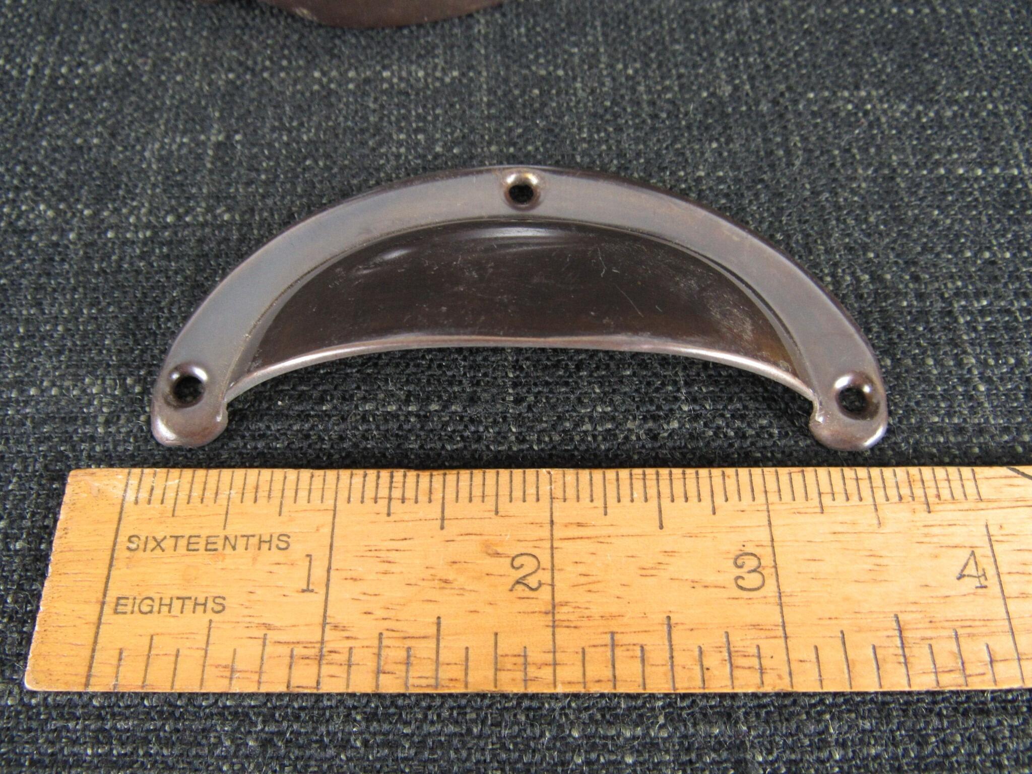 11 Rolled Edge Cup Handle Drawer Pulls