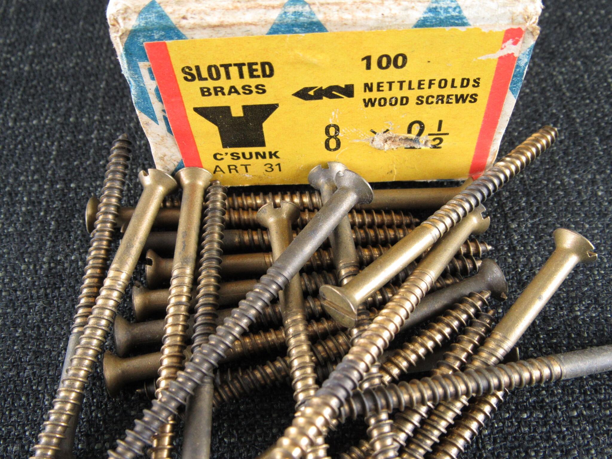 8 x 2 1/2 Brass CSK