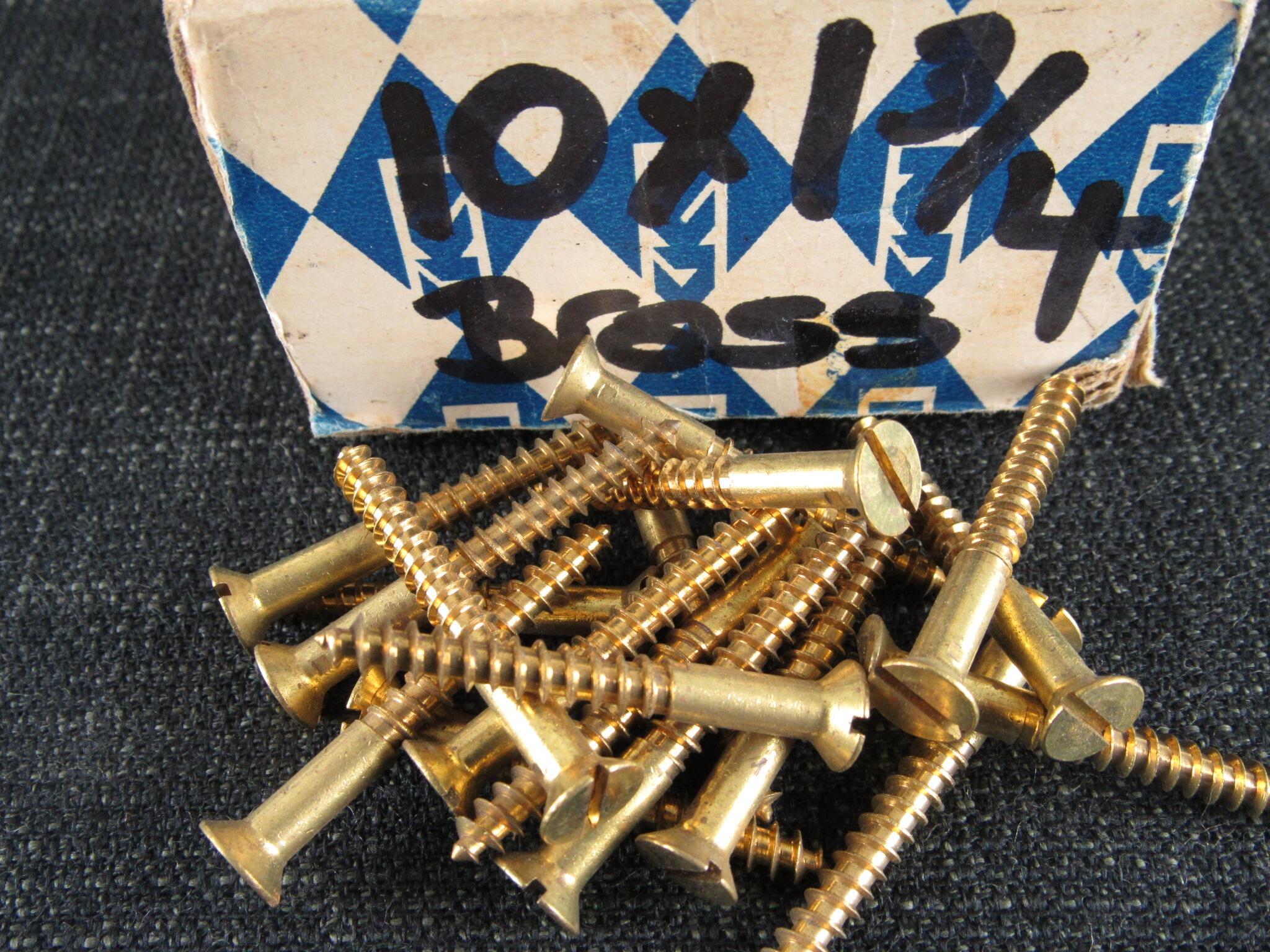 10 x 1 3/4 Brass CSK