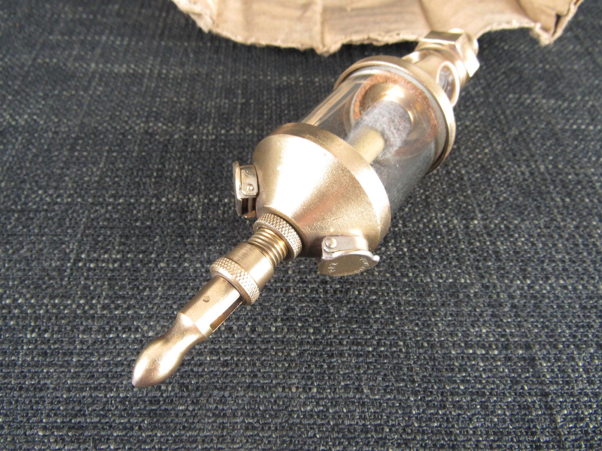 Brass Drip Feed Lubricator - New Old Stock