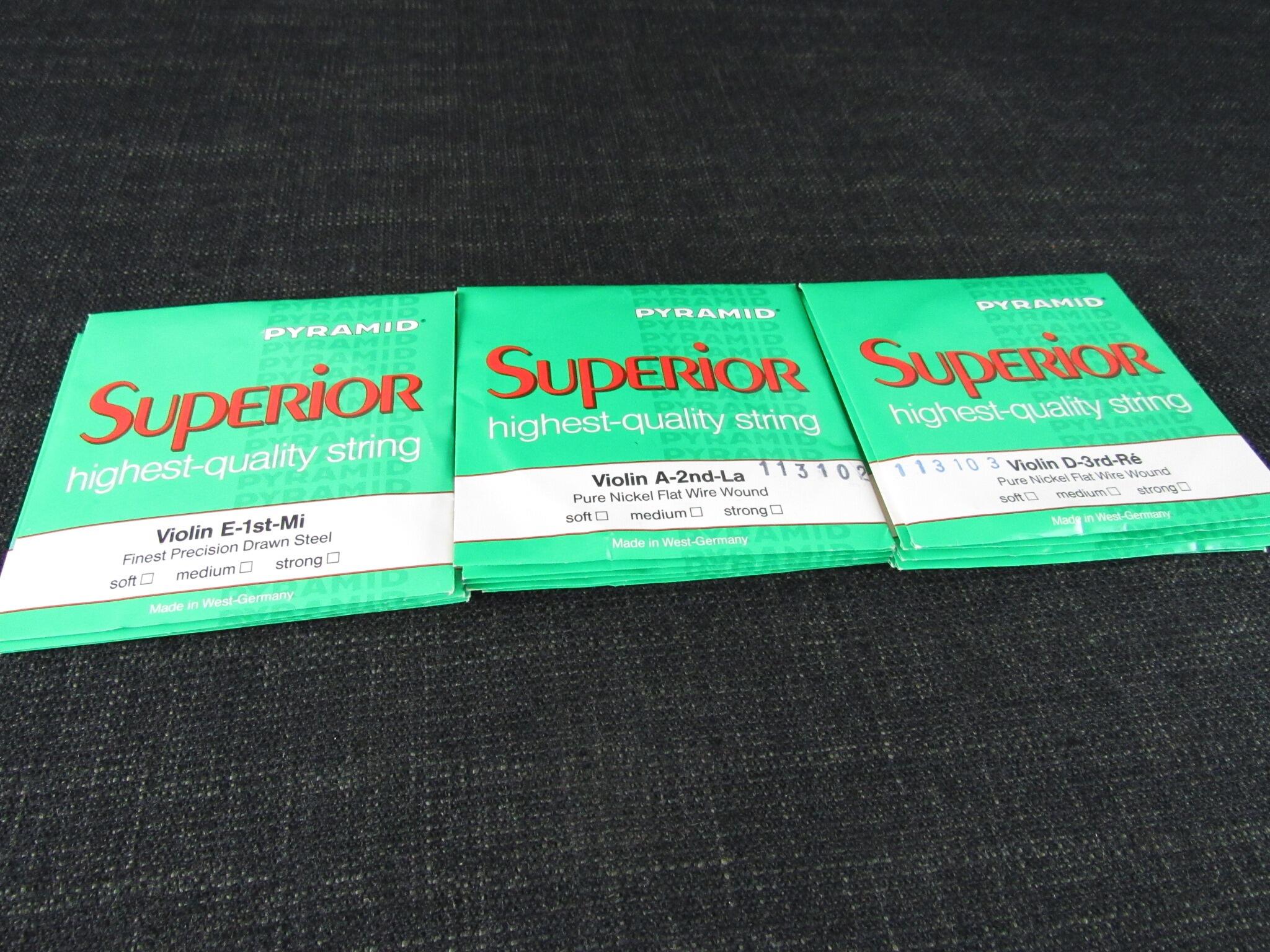 15 PYRAMID Superior Violin Strings - New Old Stock