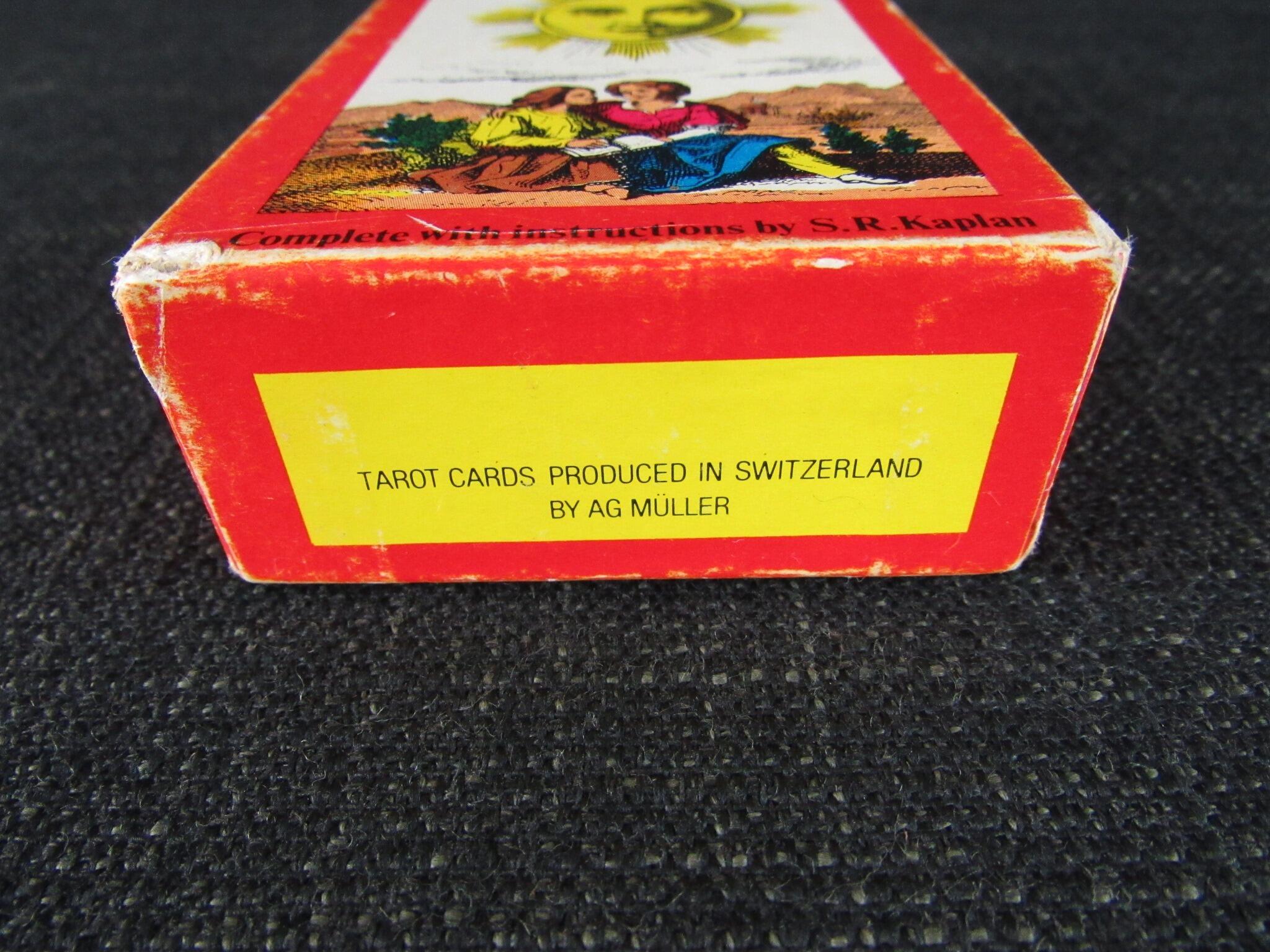 Vintage Pack of 1JJ Swiss Tarot Cards by AG MULLER