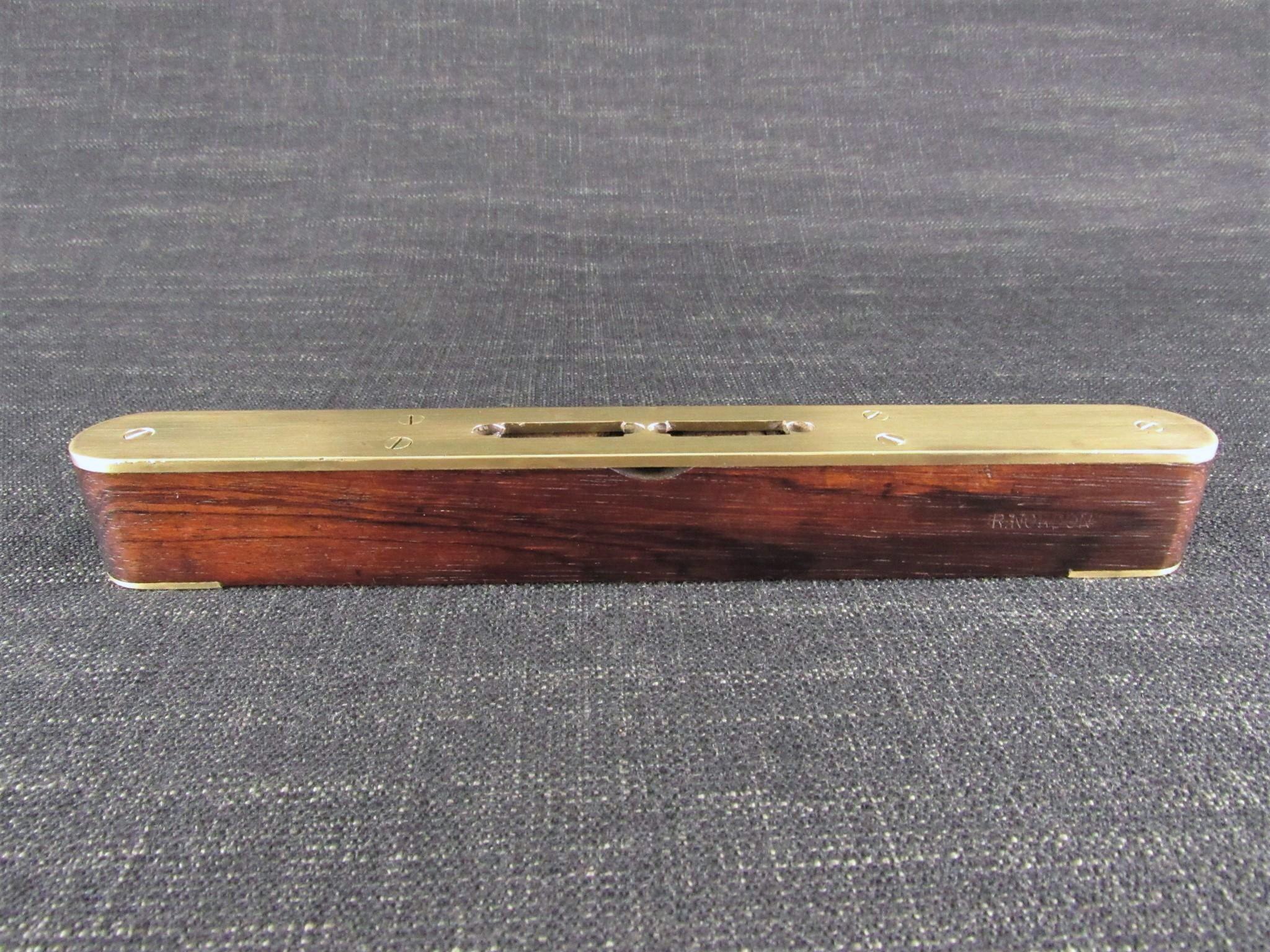 Brass Plated Rosewood Spirit Level