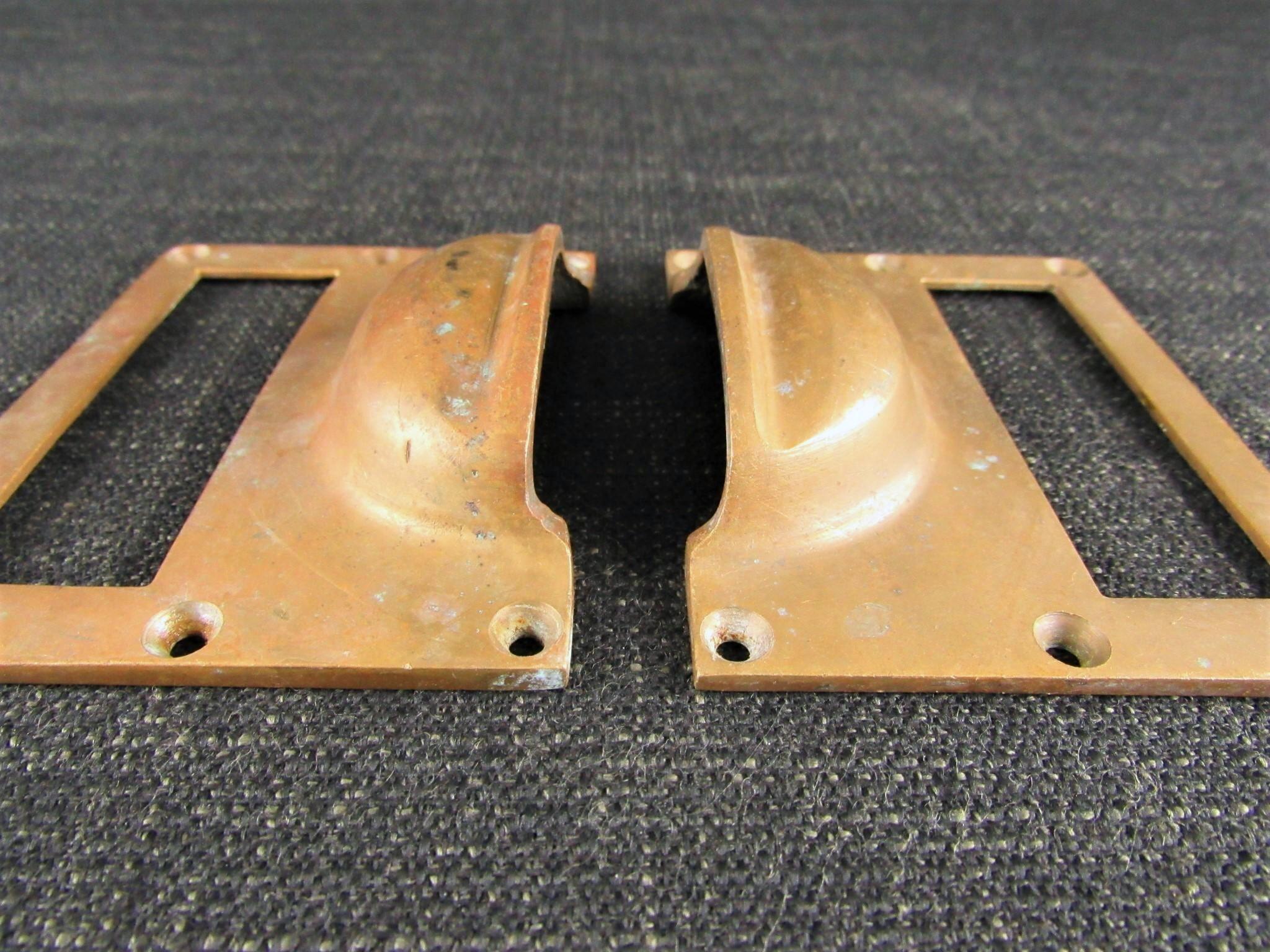 Pairs of Vintage Combination Card Frames & Pulls - each pair