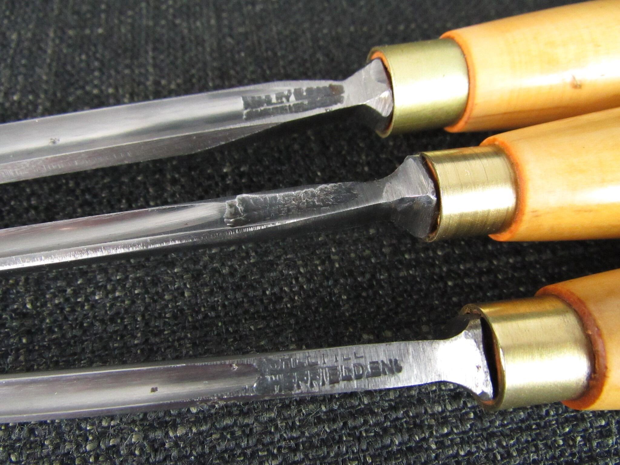 3 ASHLEY ILES Paring Gouges