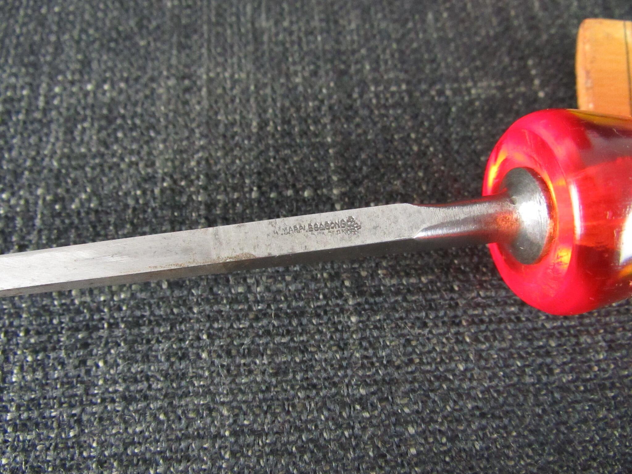 Graduated Set of 10 MARPLES Splitproof Bevel Edge Chisels