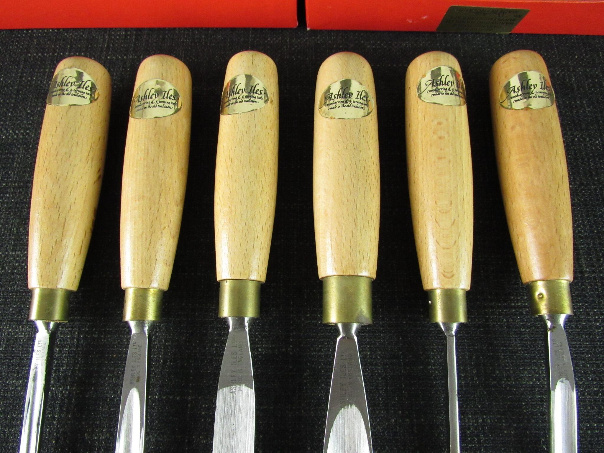 ASHLEY ILES Supplementary Set 3 of 6 Carving Tools - Unused