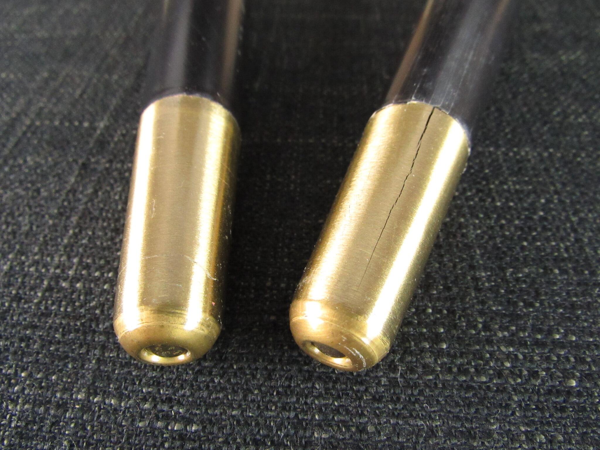 2 Unused Ebonised Furniture Legs