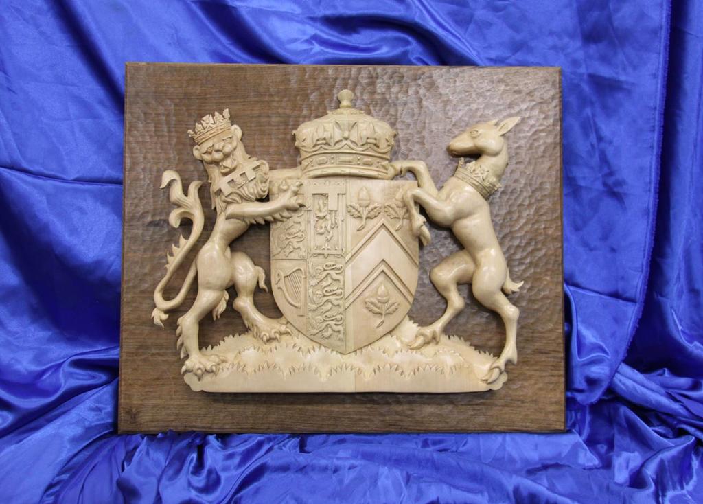 Woodcarving – Royal Coat of Arms