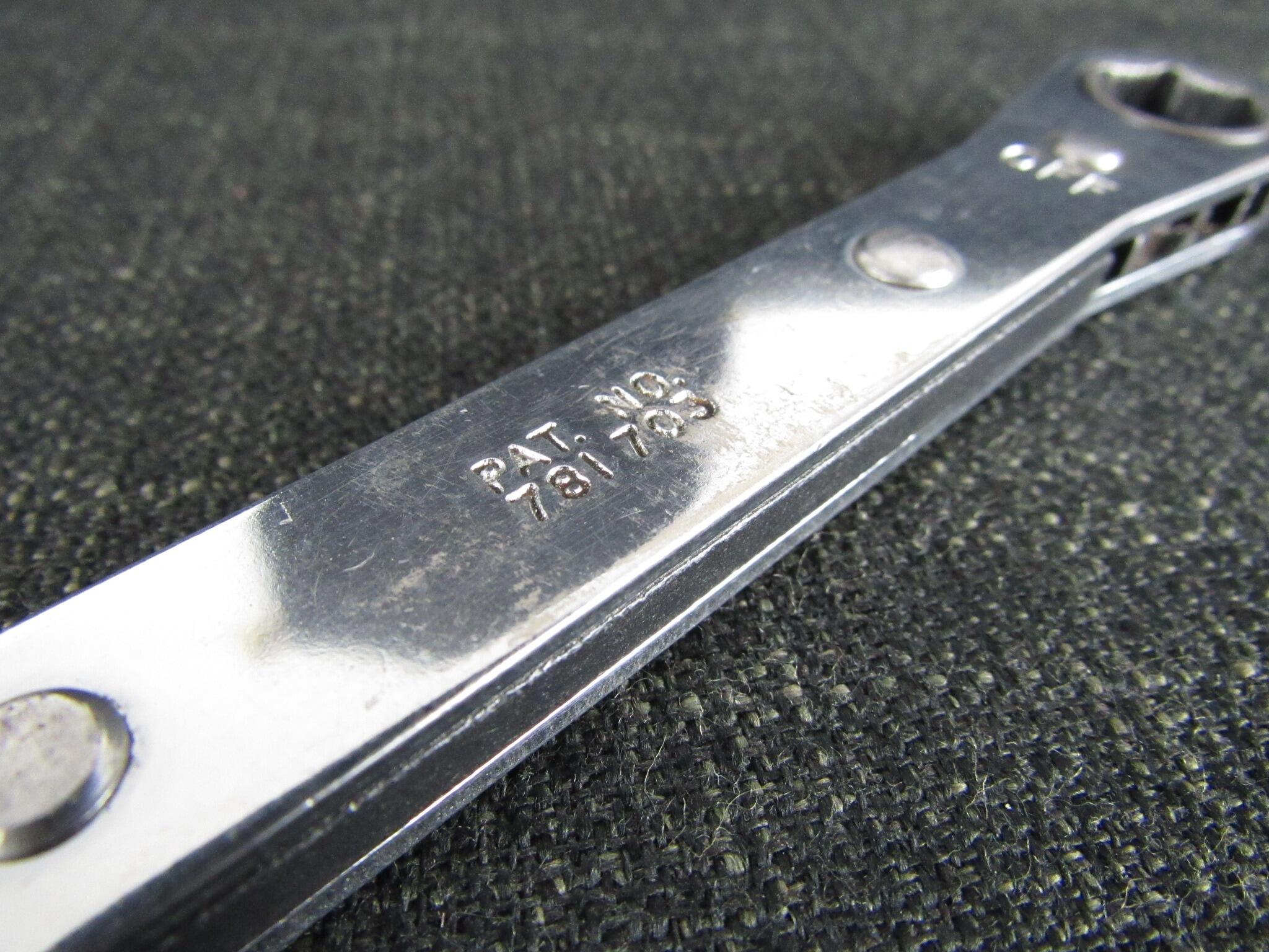 SNAP ON R1618S Patent Spline Ratcheting Box Wrench - 1/2 & 9/16 inch - Made in Canada