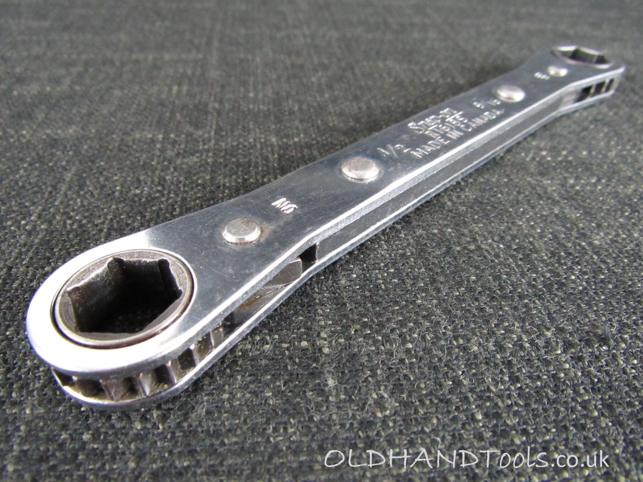 SNAP ON R1618S Patent Spline Ratcheting Box Wrench - 1/2 & 9/16 inch - Made in Canada