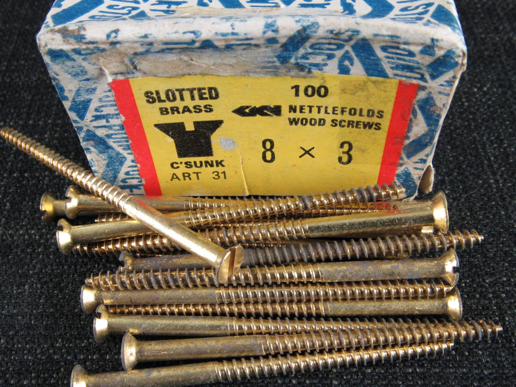 8 x 3 Brass CSK