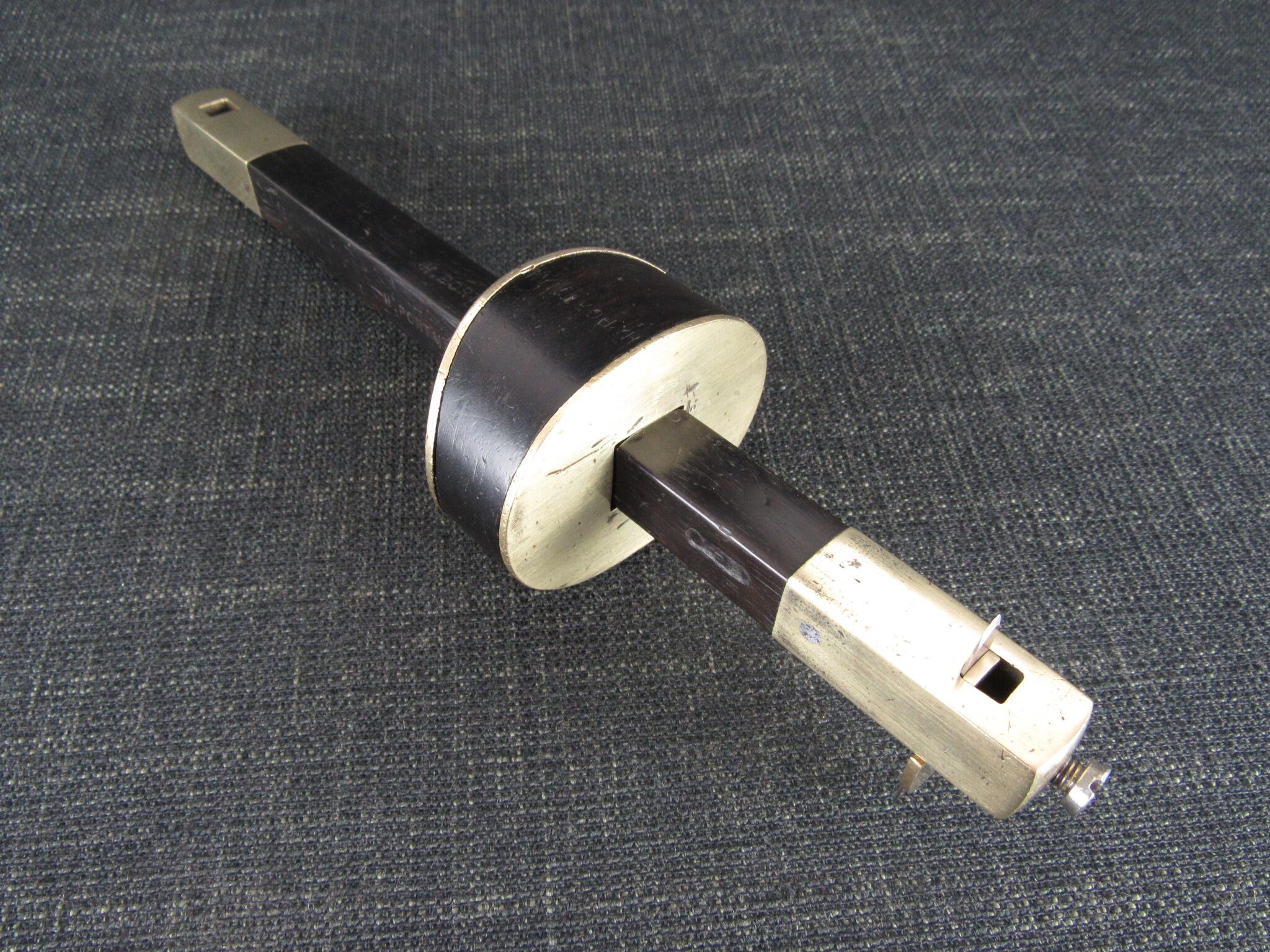 D FLATHER Double Ended Ebony Cutting or Slitting Gauge for Curved & Straight Work