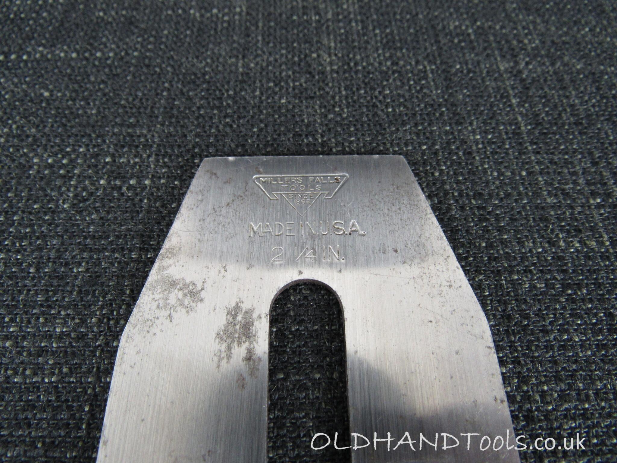 MILLERS FALLS 2 1/4 inch Plane Blade