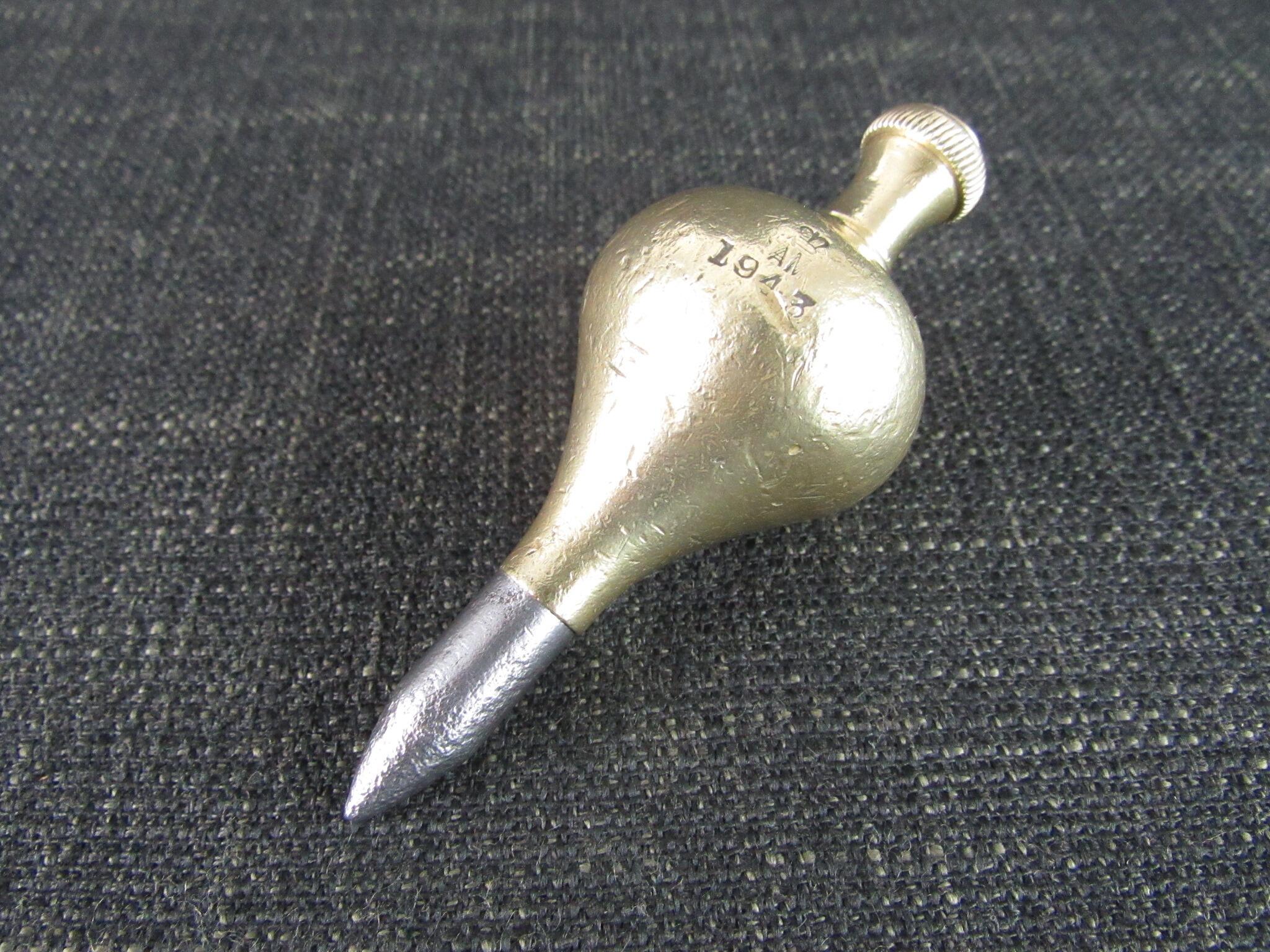 Air Ministry 1943 Brass Plumb Bob