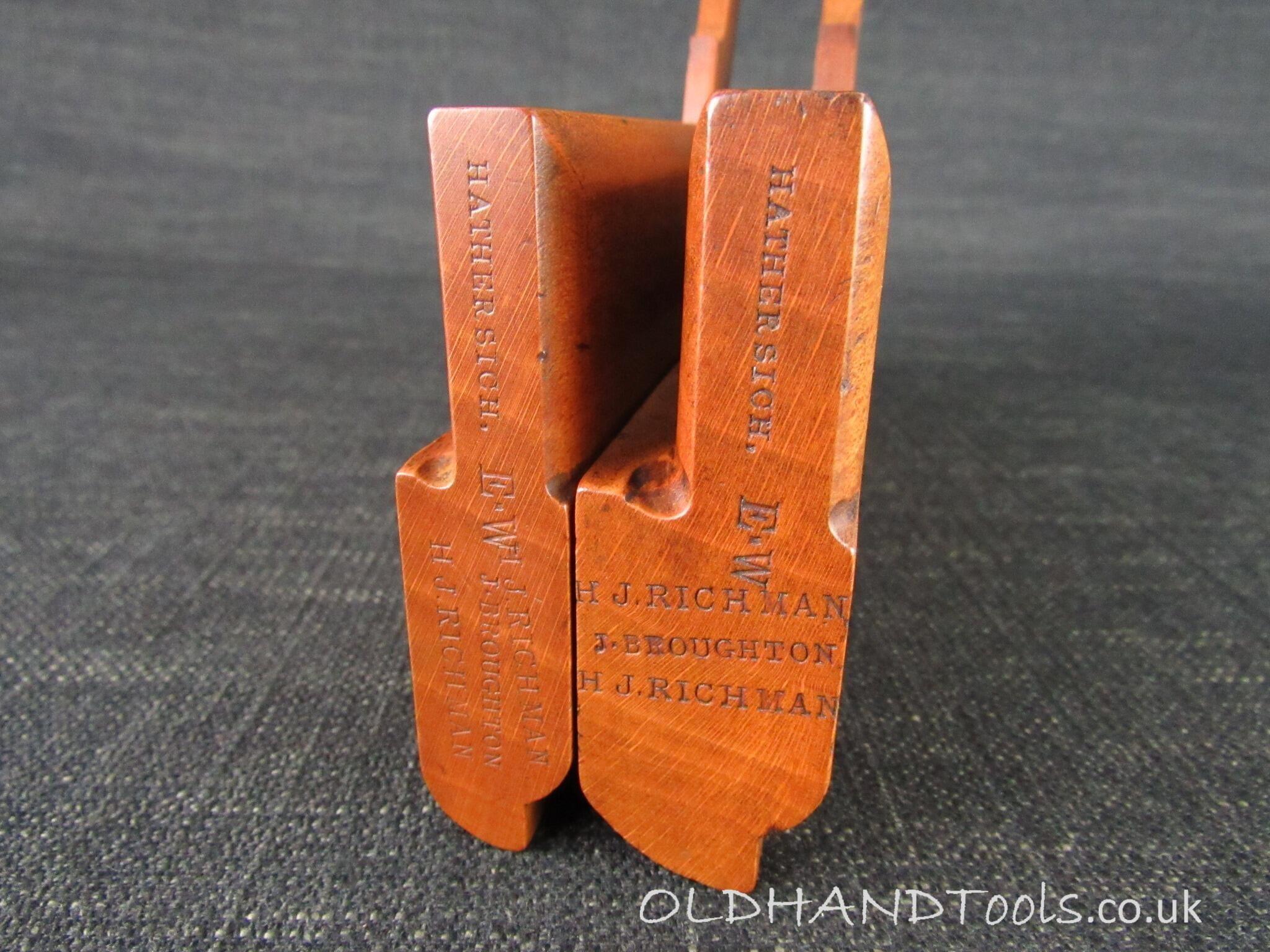 Graduated Pair of HATHERSICH Side Round Moulding Planes