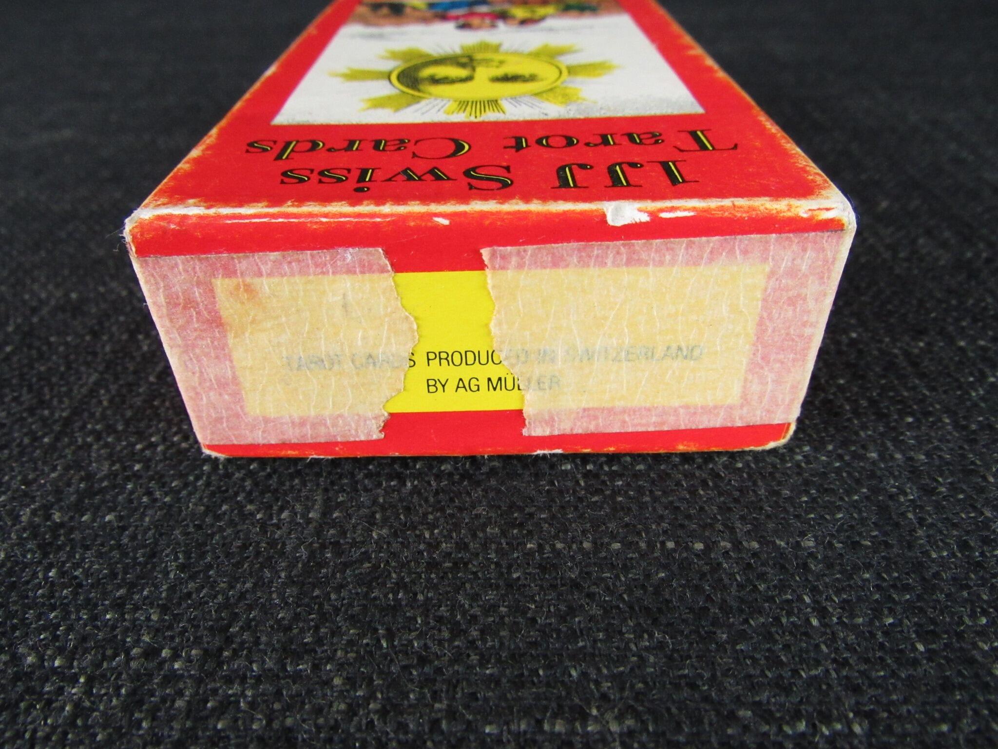 Vintage Pack of 1JJ Swiss Tarot Cards by AG MULLER