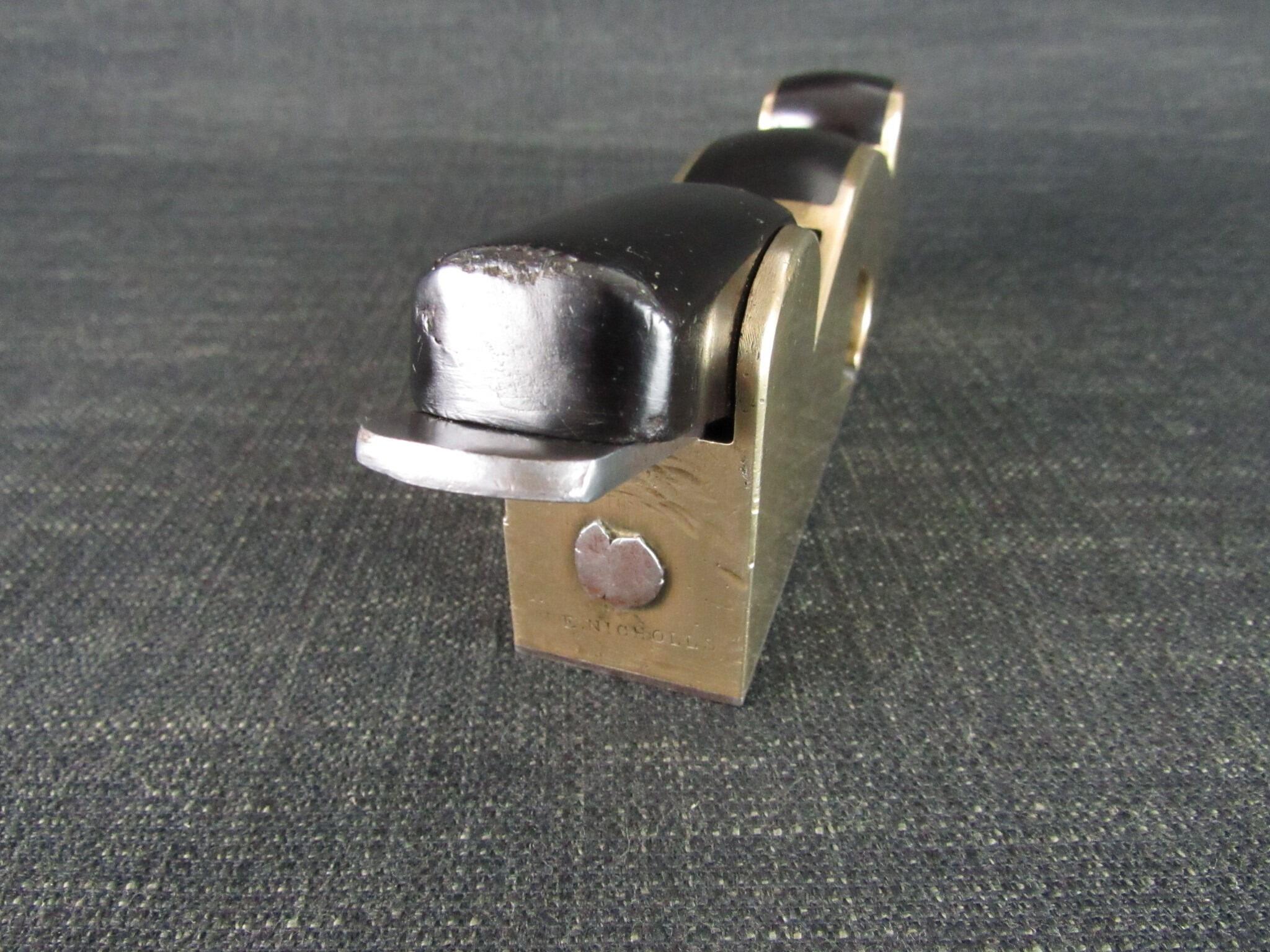 Brass or Gunmetal Shoulder Plane with Ebony Infill - GRIFFITHS Iron
