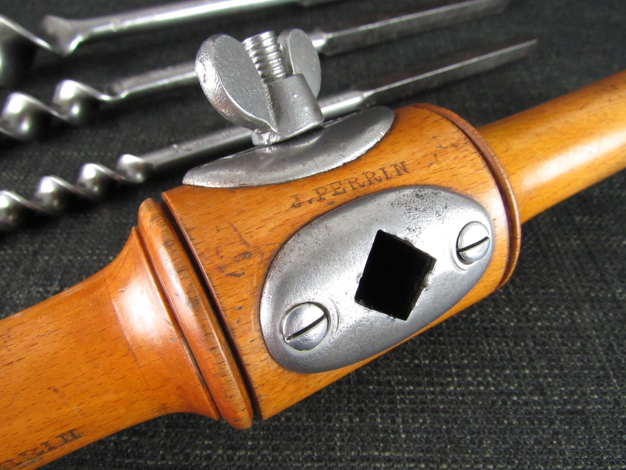 Universal Auger Handle with 3 Patent GILPIN Auger Bits