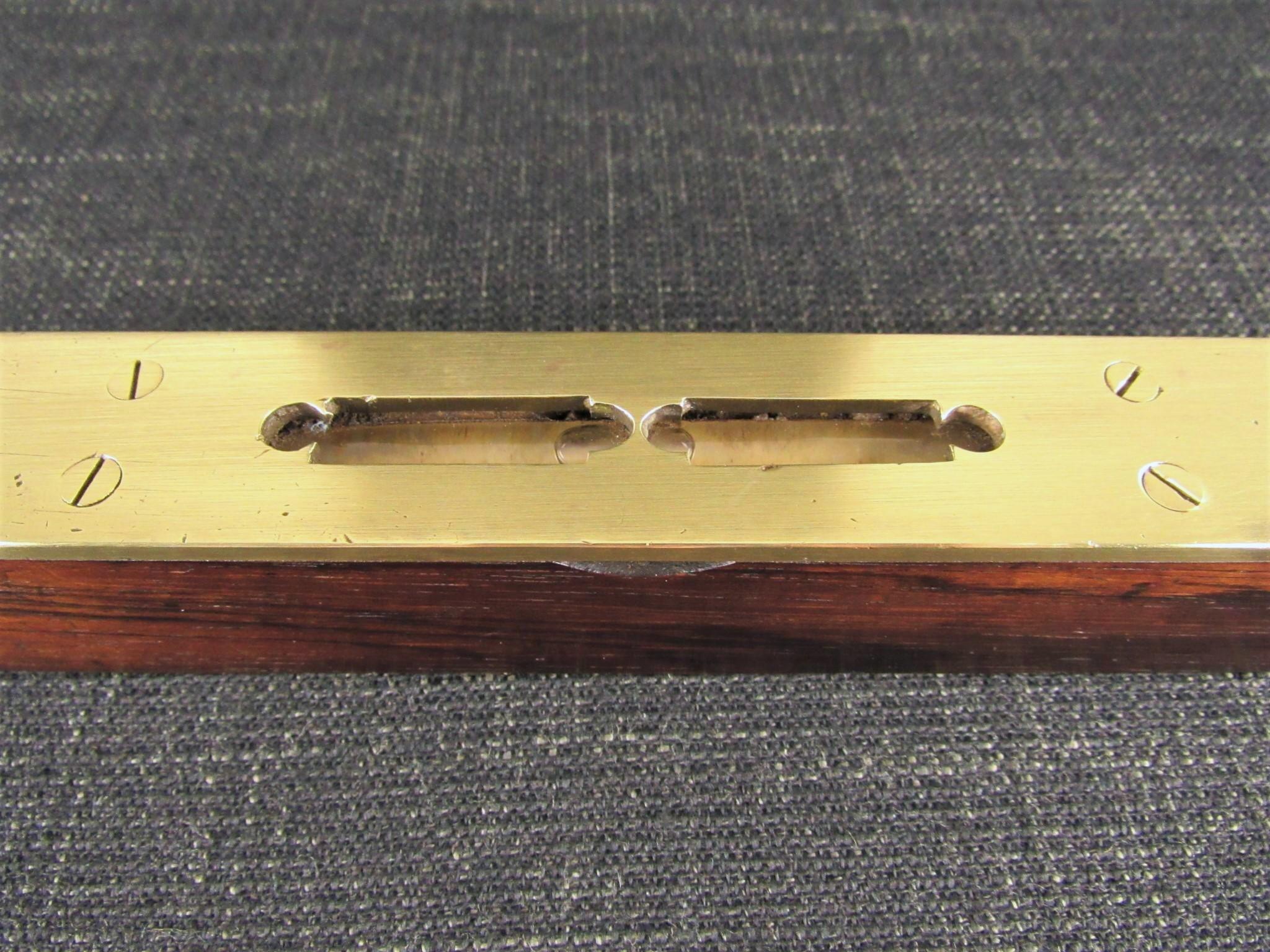Brass Plated Rosewood Spirit Level