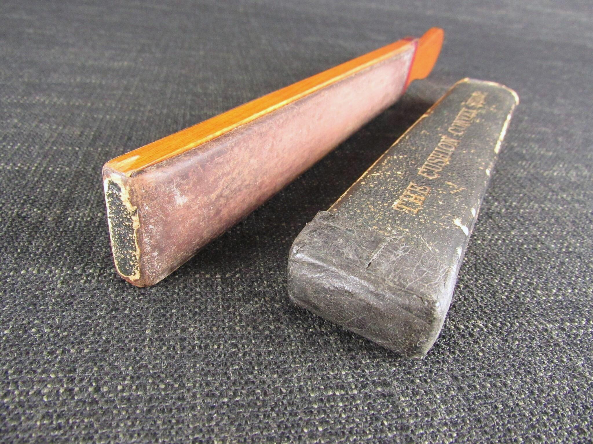 The Cushion Convex Strop - Razor Strop on Wooden Paddle