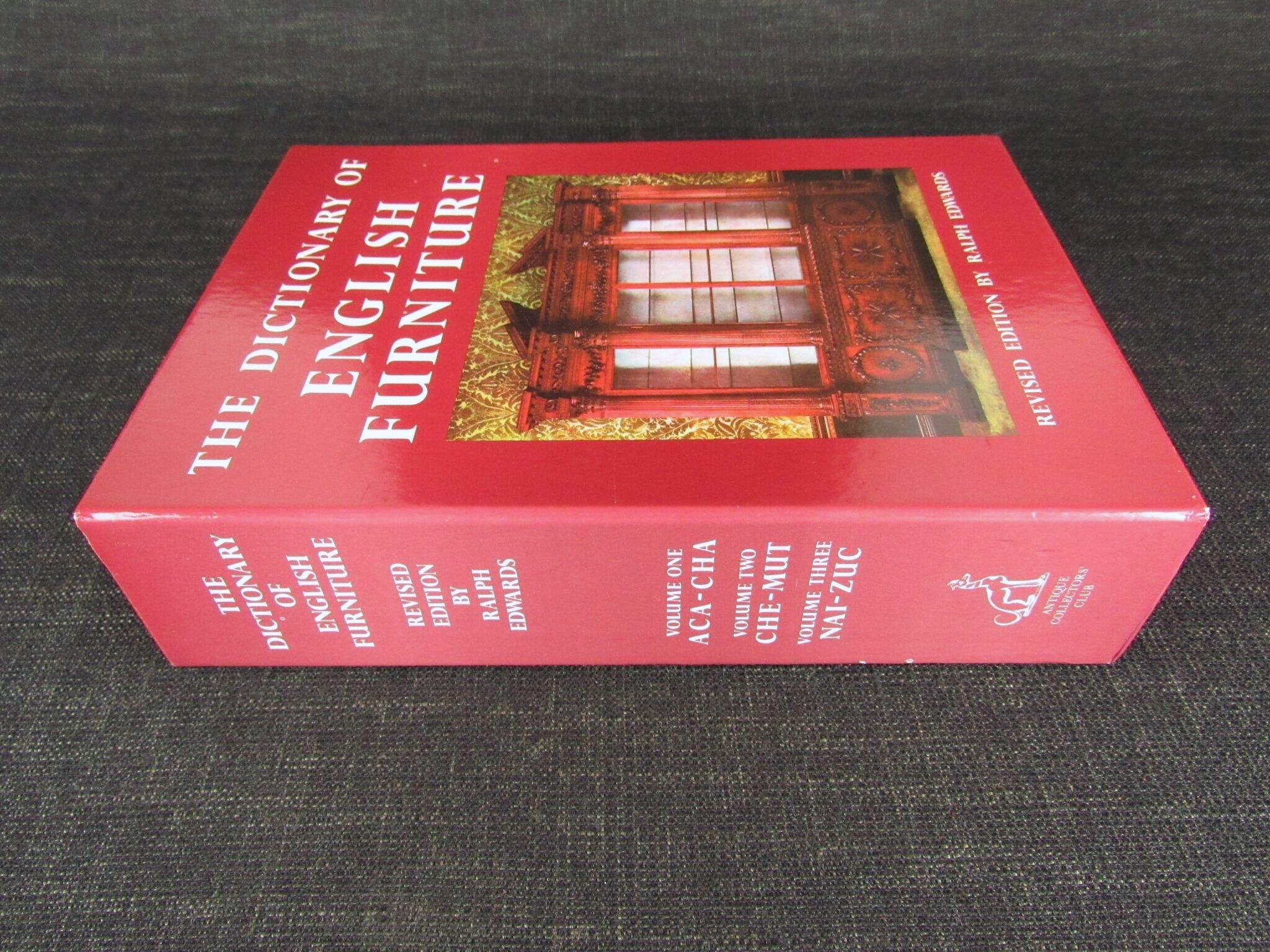 The Dictionary of English Furniture - Ralf Edwards- 3 Volume Set - ISBN 1 85149 037 X