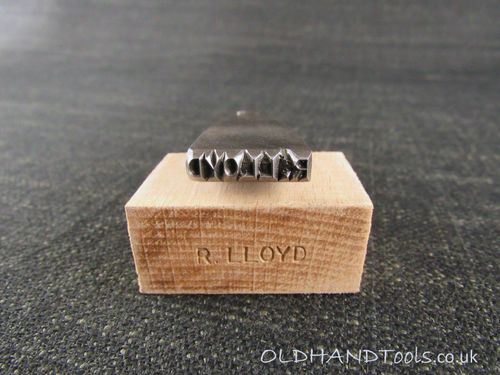 R LLOYD Name Stamp - Punch or Mark Maker