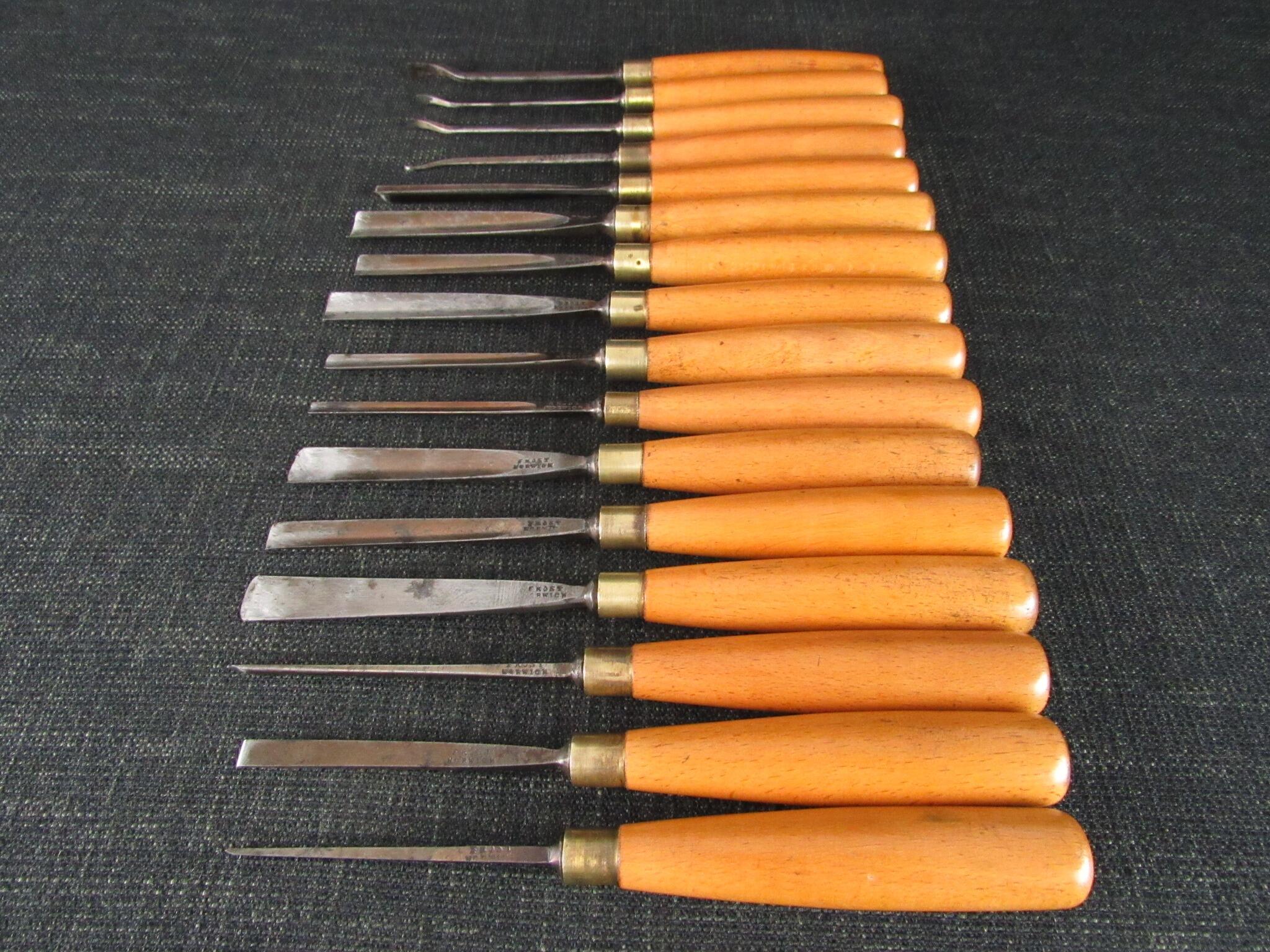 16 FROST of Norwich Carving Tools