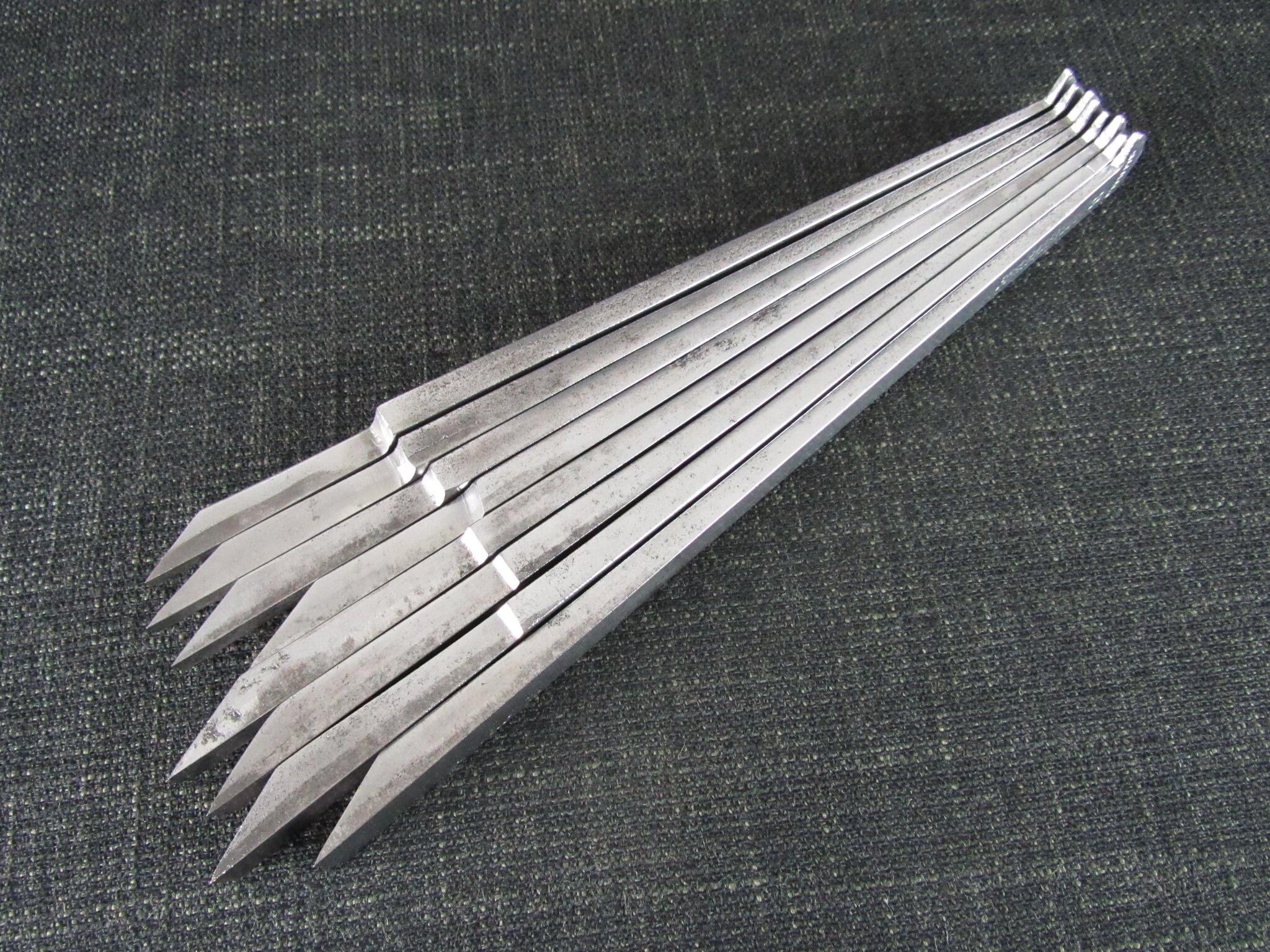 Set of 8 IBBOTSON Plough Plane Irons