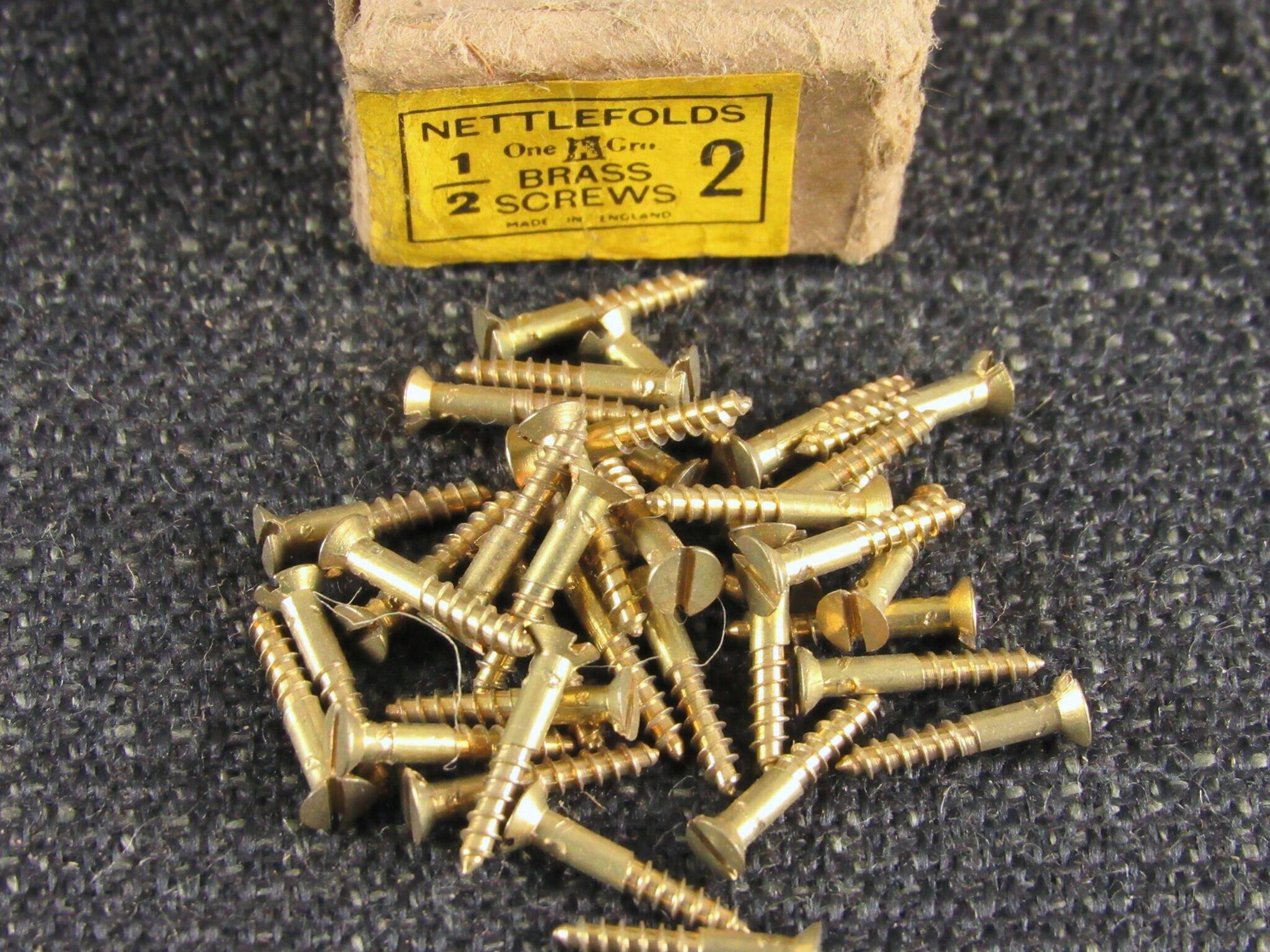 2 x 1/2 Brass CSK