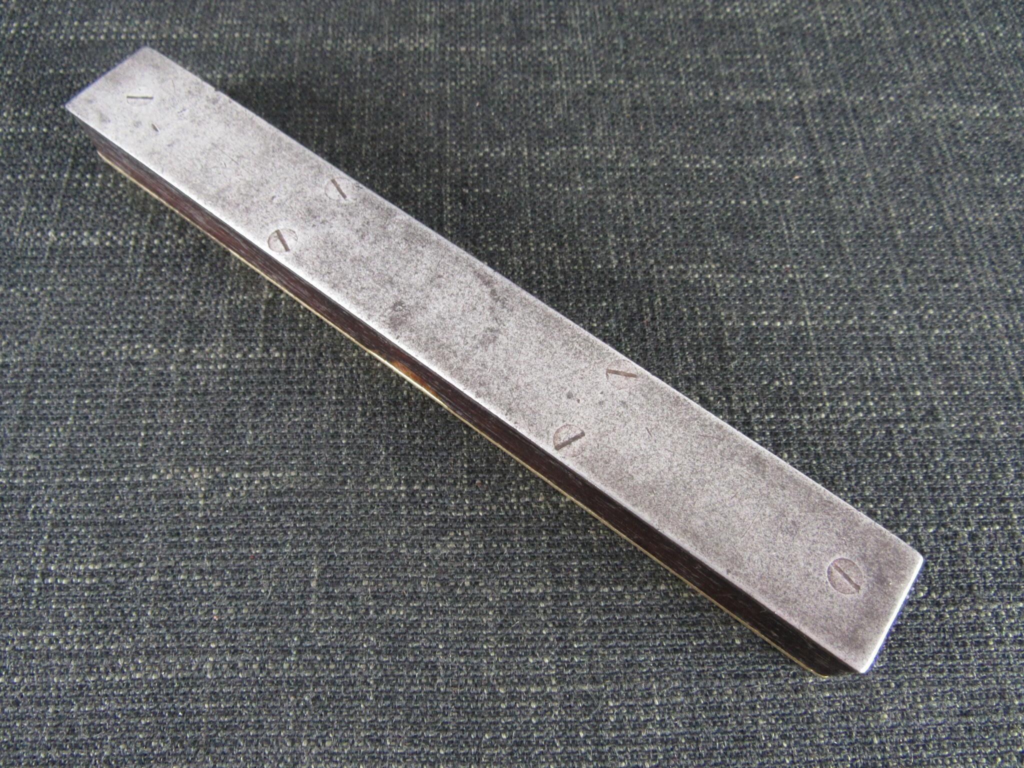 Unusual MARPLES 8 inch Rosewood Level with Steel Sole
